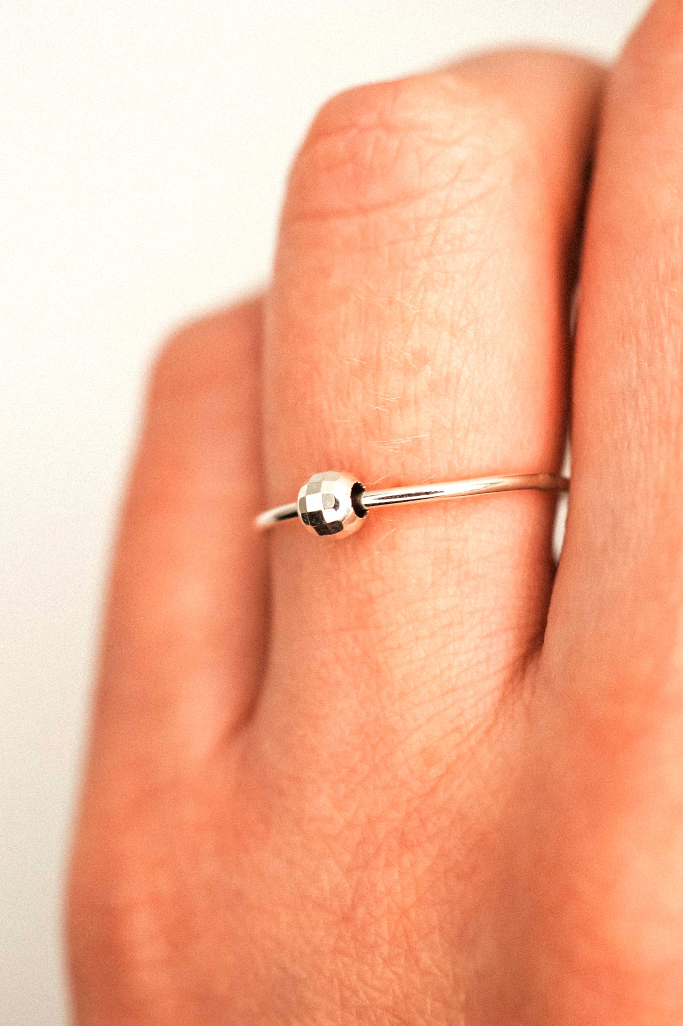 Disco Spinner Ring, Sterling Silver