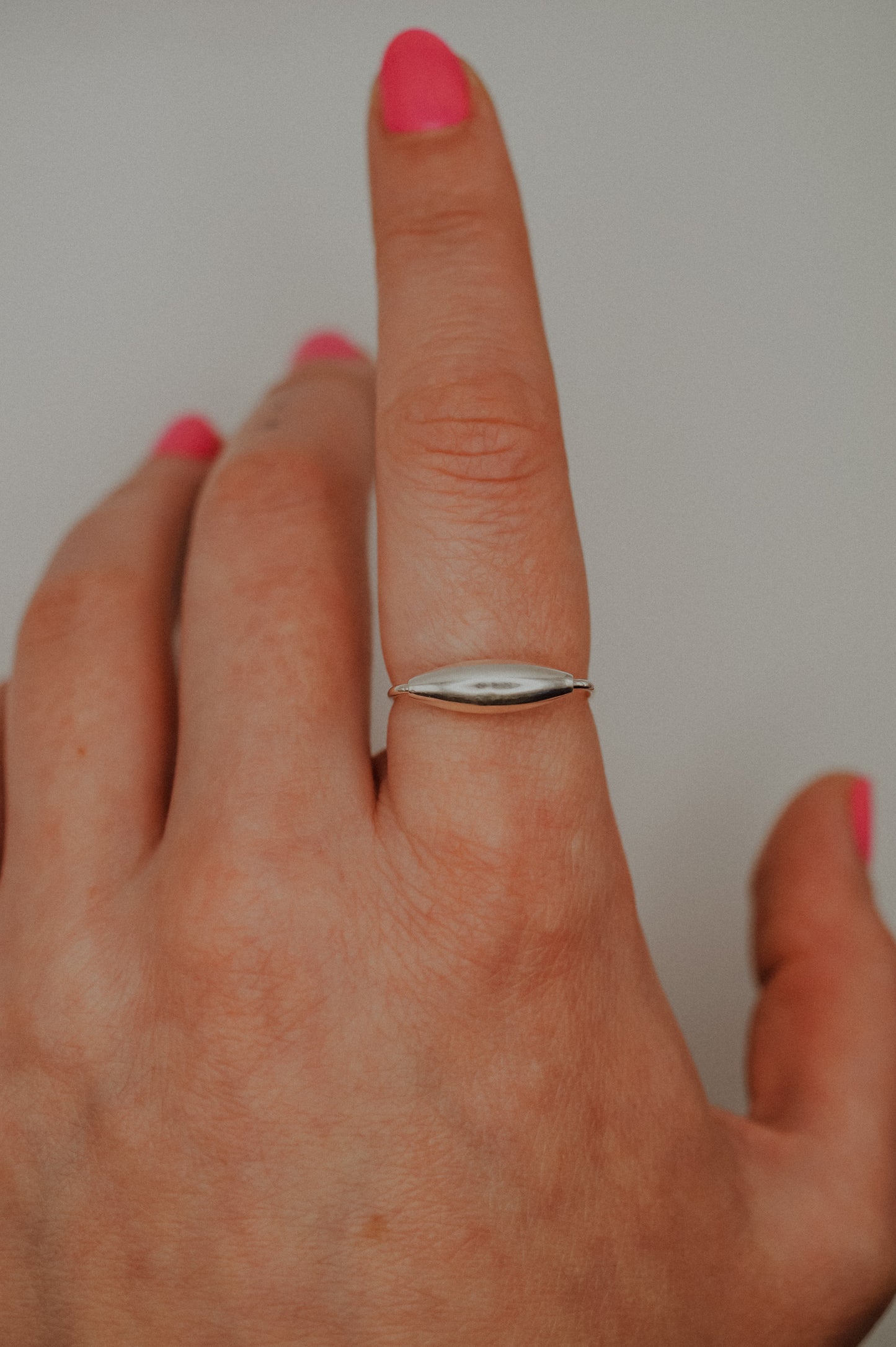 Baguette Spinner Ring, Sterling Silver