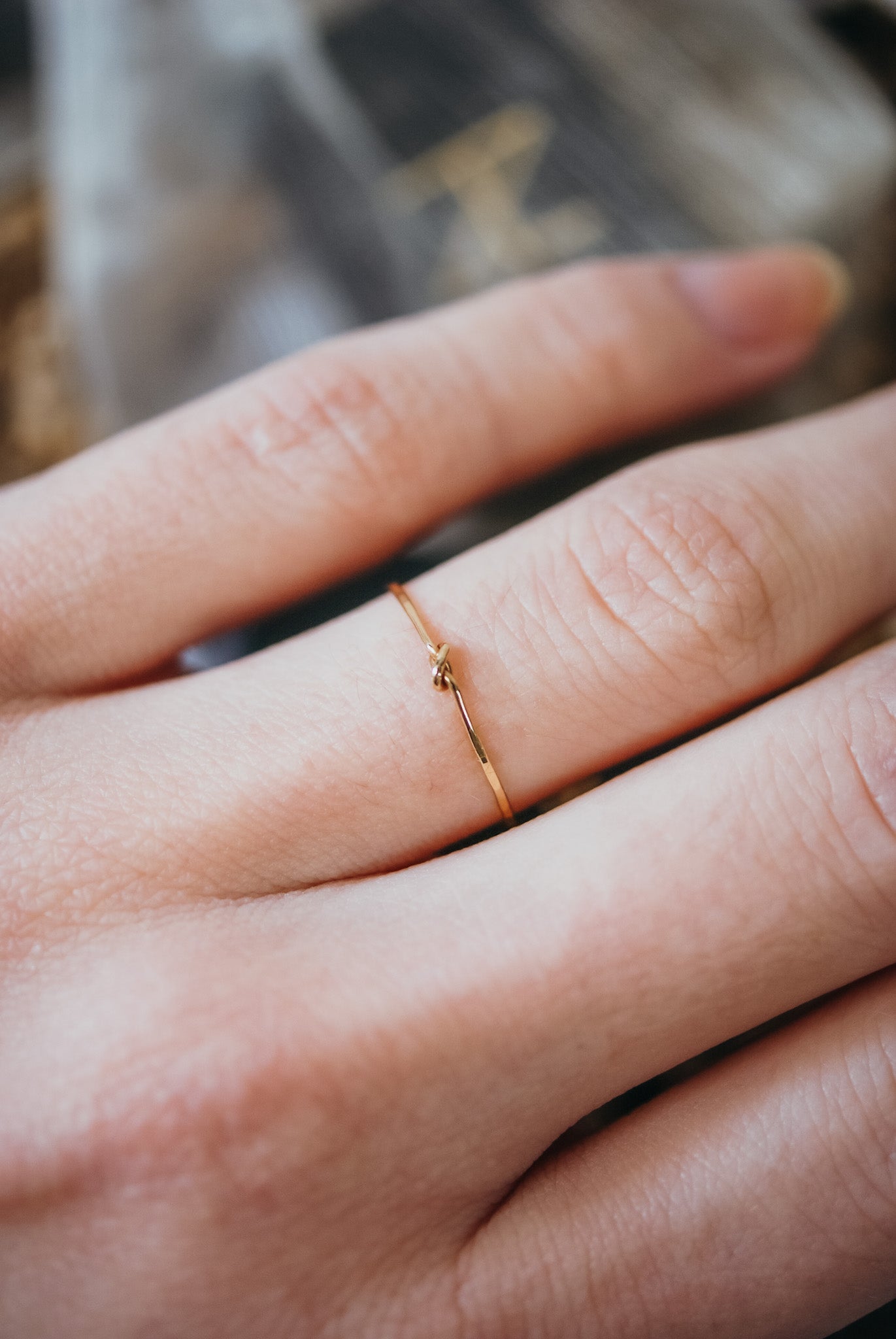 Bridesmaid Set of Closed Knot Rings, 14K Gold Fill