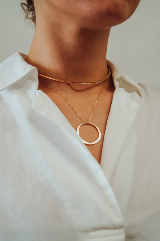 Small Open Circle Necklace