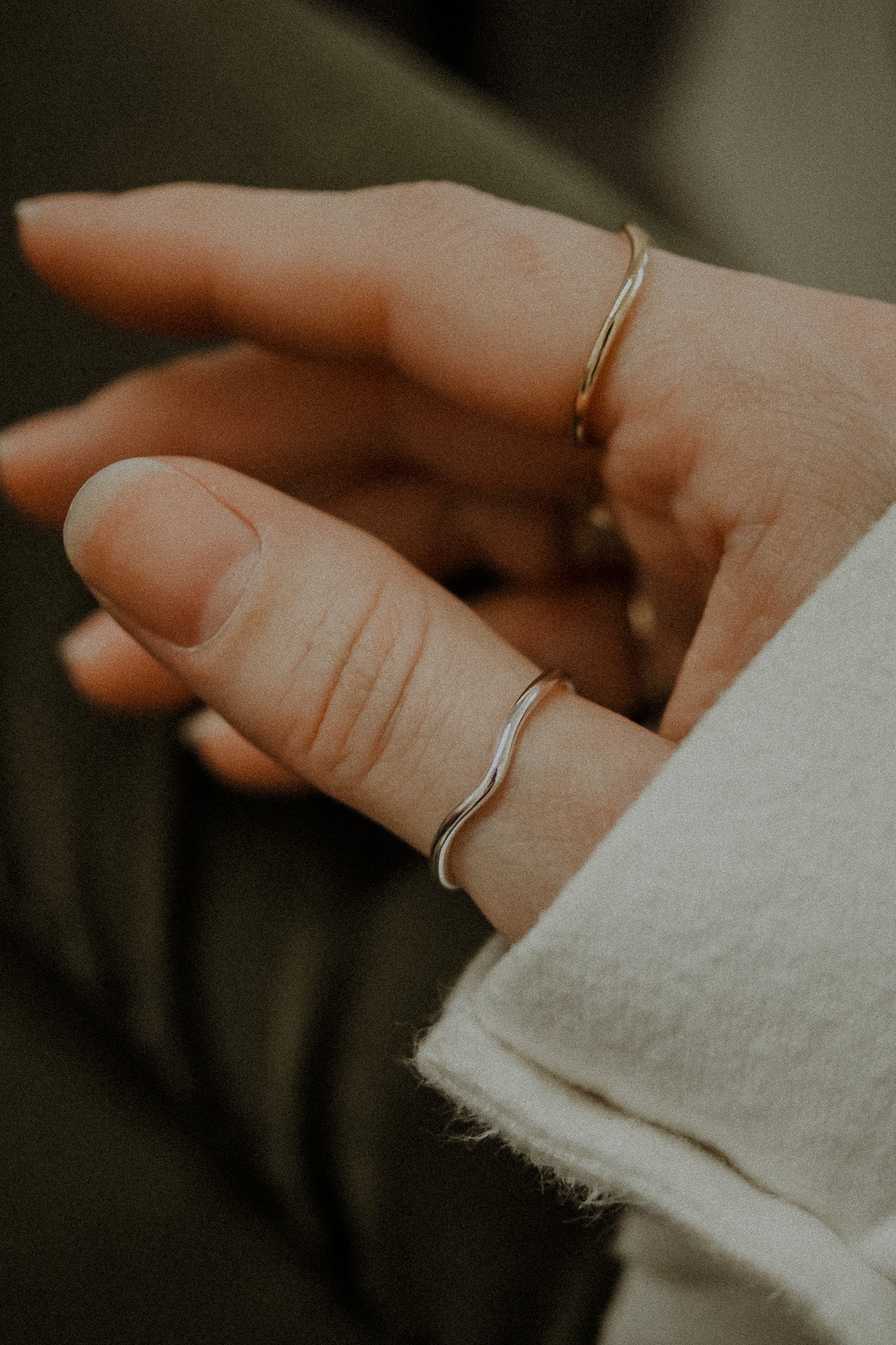 Teardrop Ring, Sterling Silver