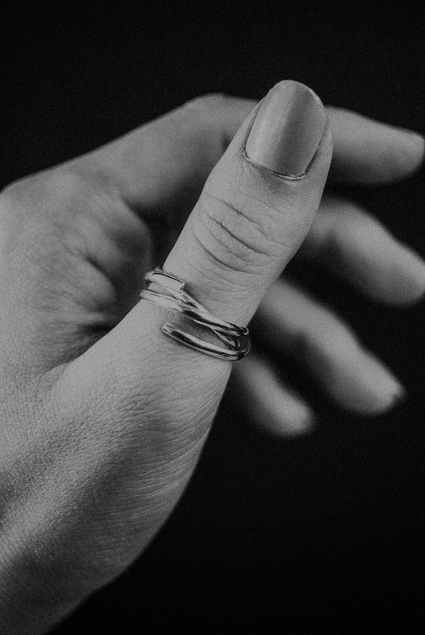 Open Spiral Ring, Sterling Silver
