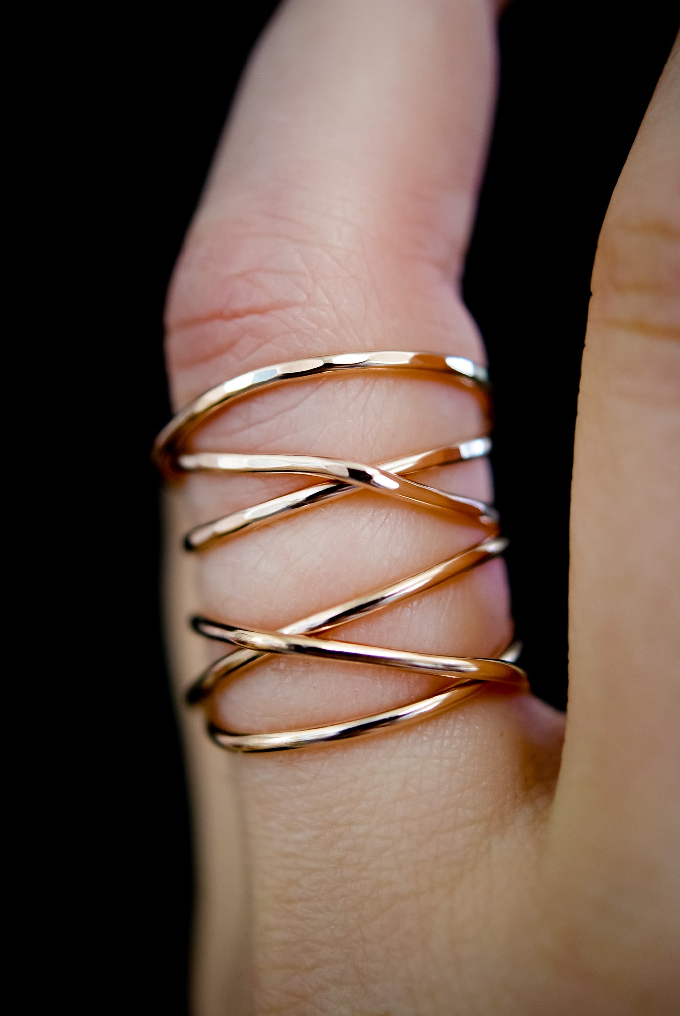 Wraparound Ring, 14K Rose Gold Fill