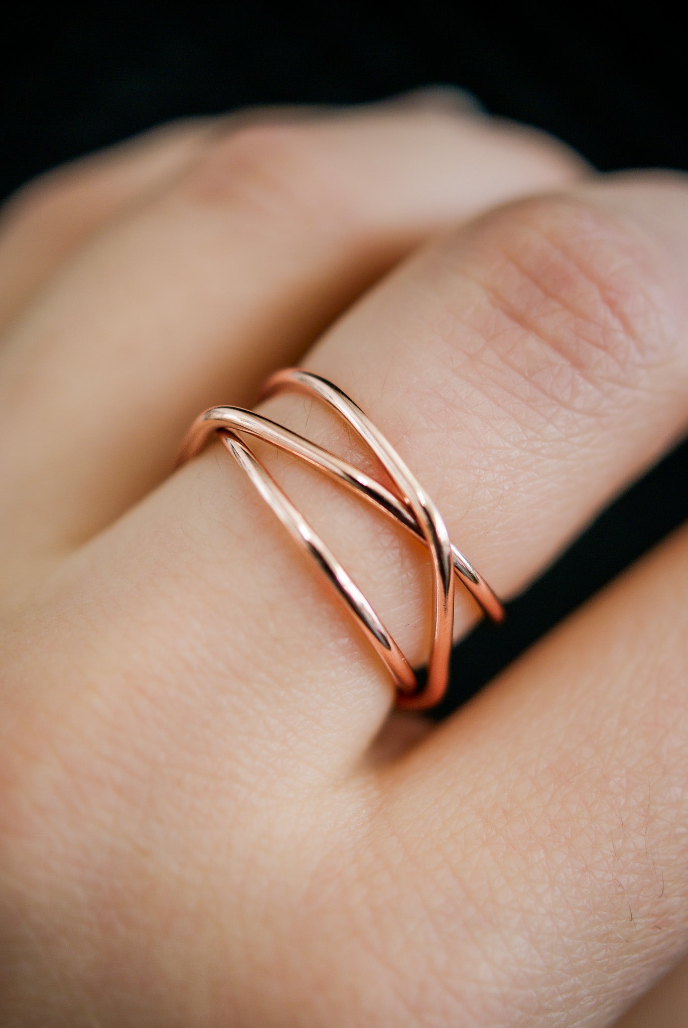 Wraparound Ring, 14K Rose Gold Fill