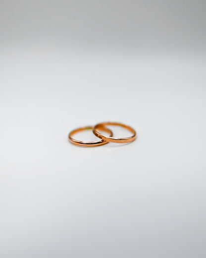 Smooth Extra Thick Ring, Solid 14K Gold