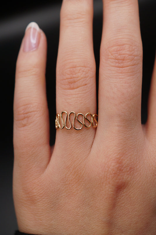 Diadem Ring, Solid 14K Gold