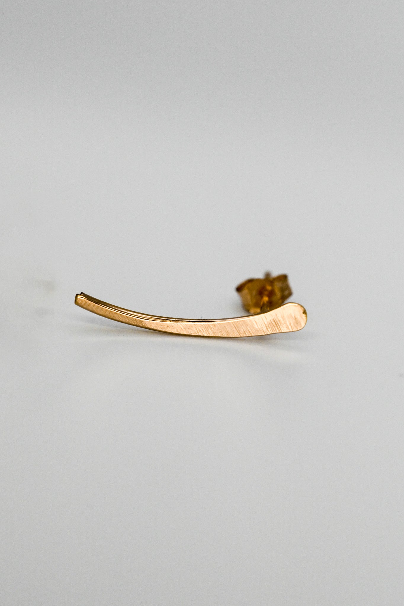 Ear Climber Earring, Solid 14K Gold