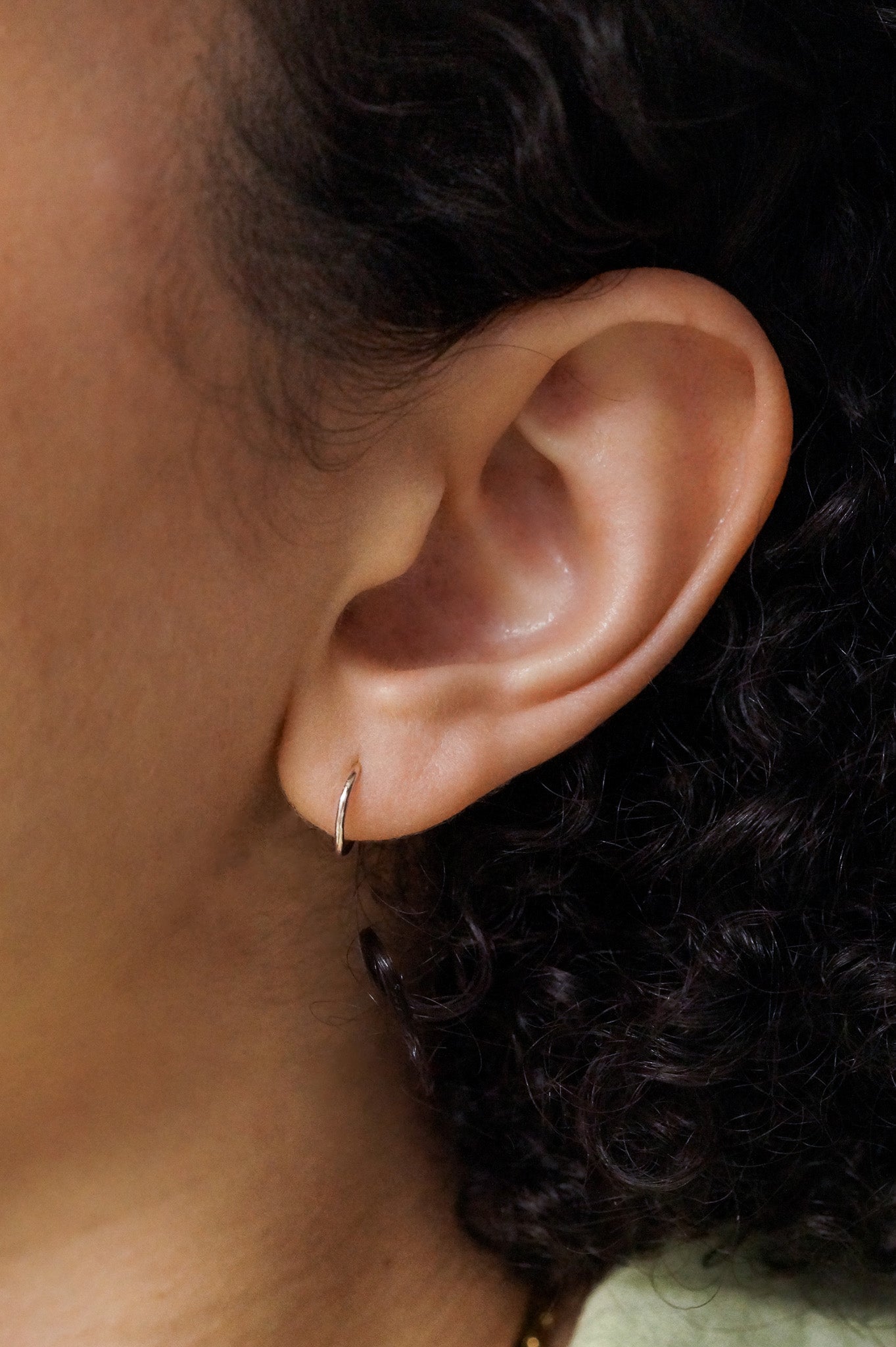 Huggie Hoop Earring in Sterling Silver