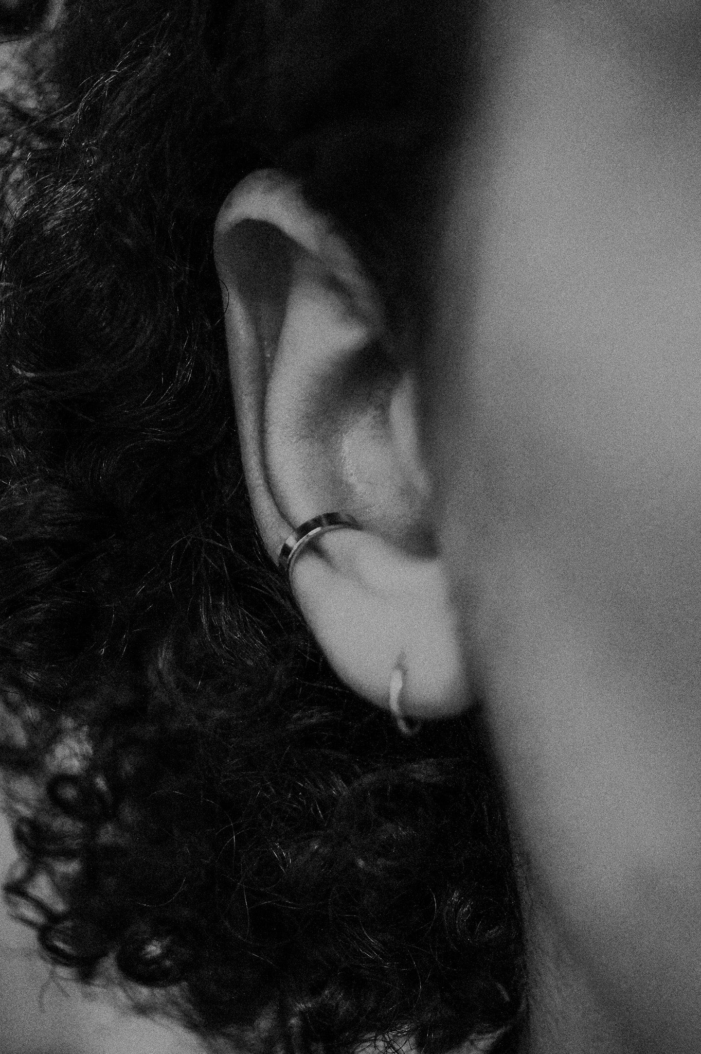Mirror Ear Cuff, Solid 14K Gold