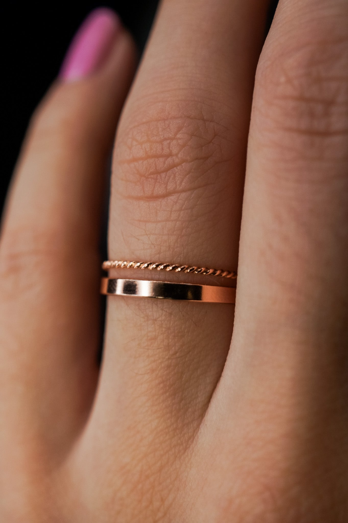 Mirror Band, 14K Rose Gold Fill