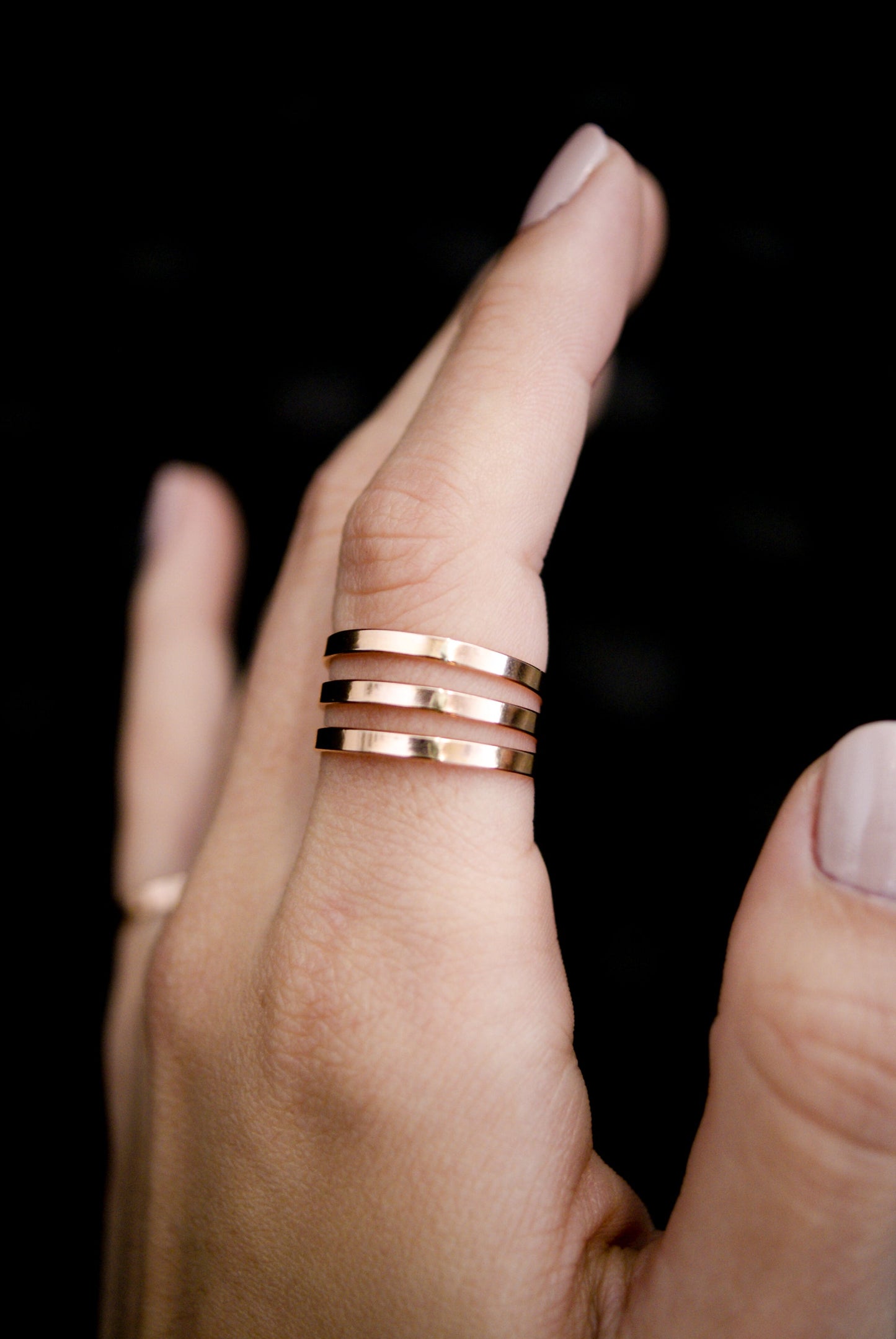 Mirror Band, 14K Rose Gold Fill