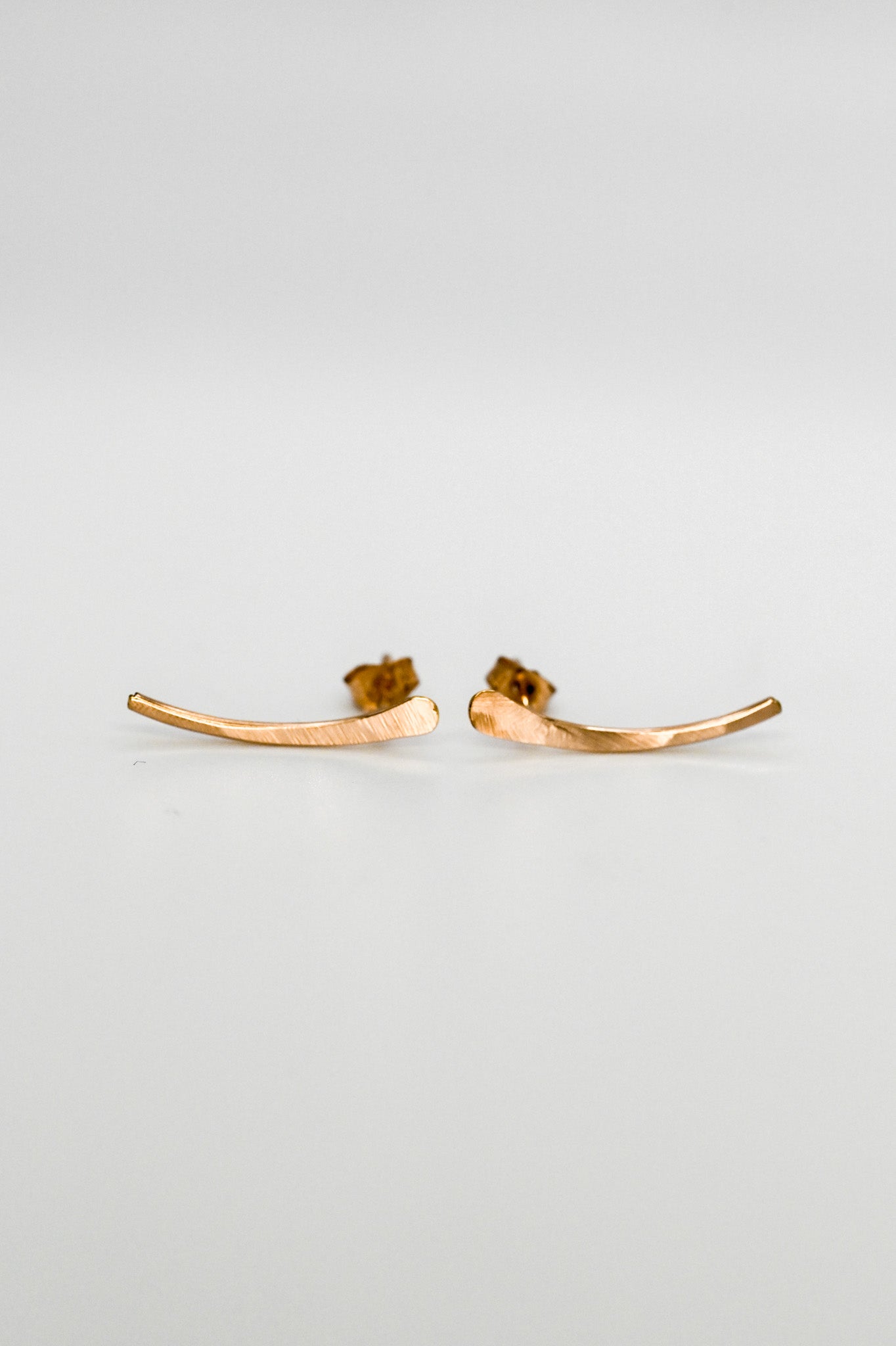 Ear Climber Earring, Solid 14K Gold