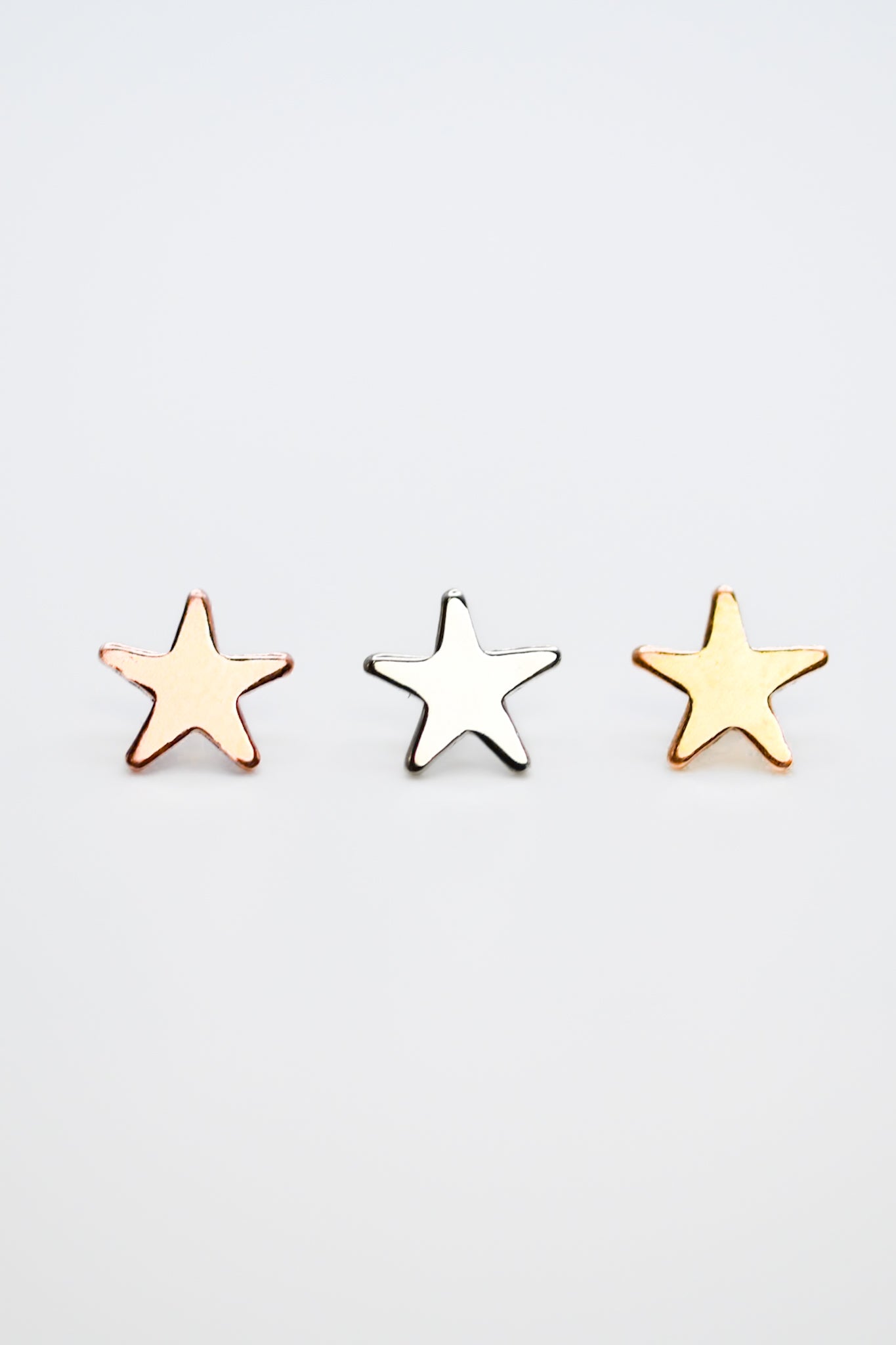 Star Flat Back Stud Earring