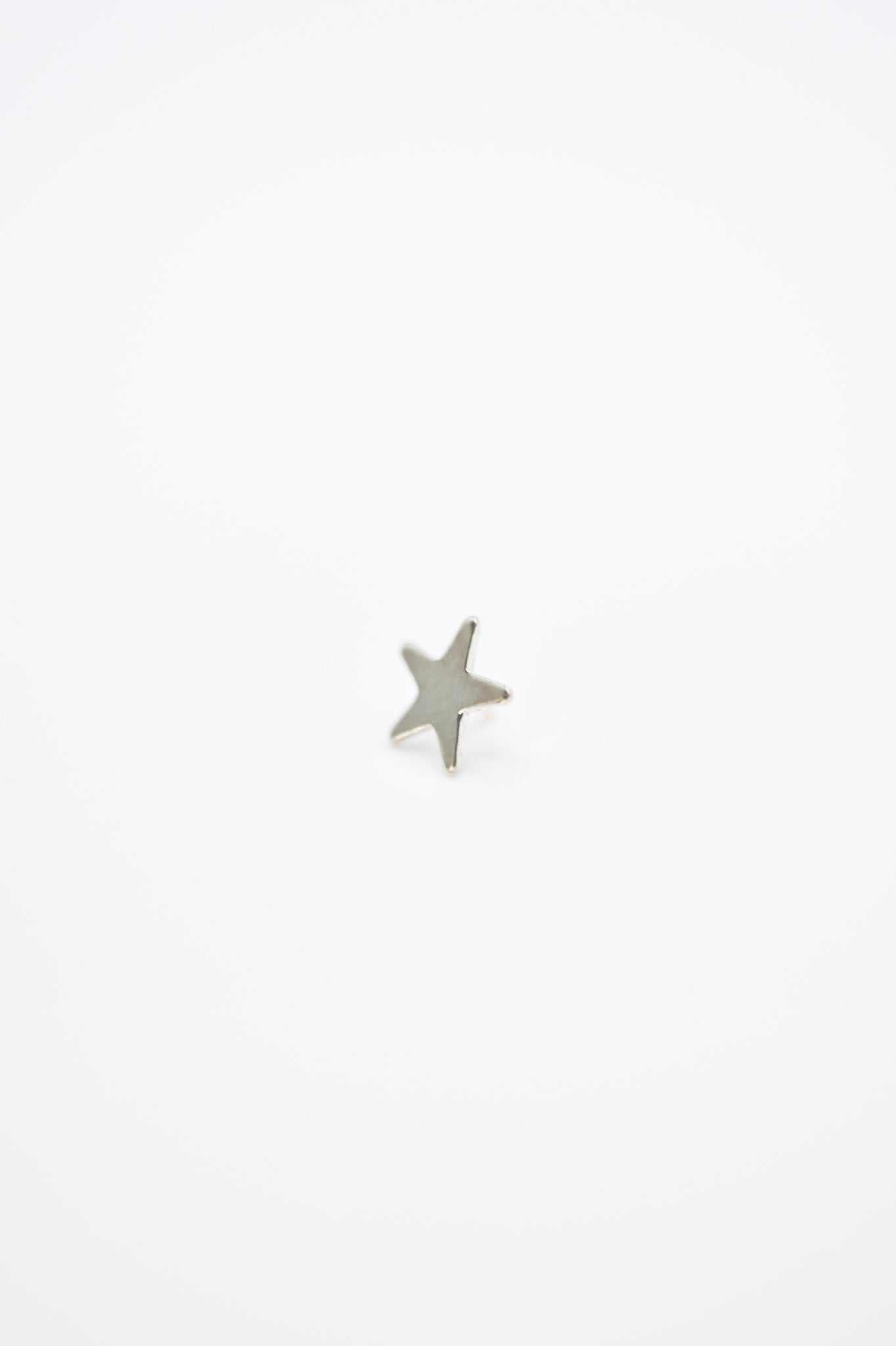 Star Flat Back Stud Earring