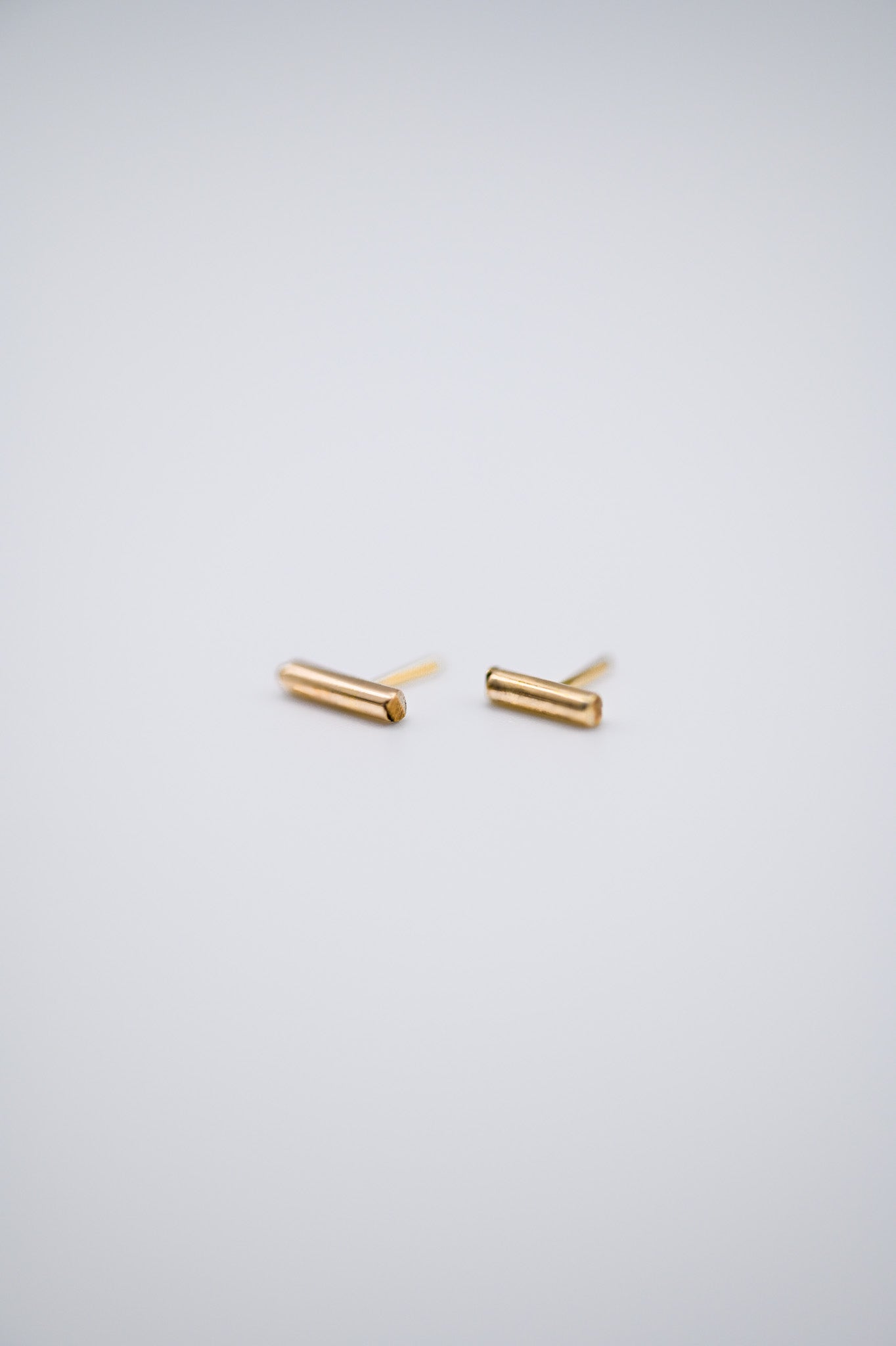 Tiny Bar Flat Back Stud Earring