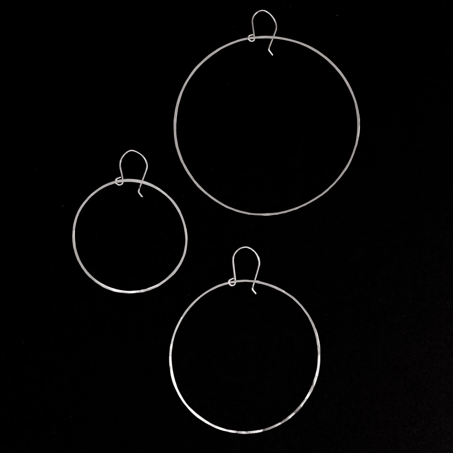 Full Circle Hoop Earrings, Gold Fill, Rose Gold Fill, or Sterling Silver