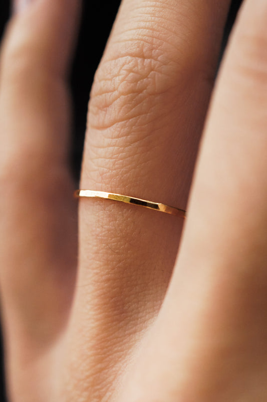 Medium Thick Ring, 14K Gold Fill