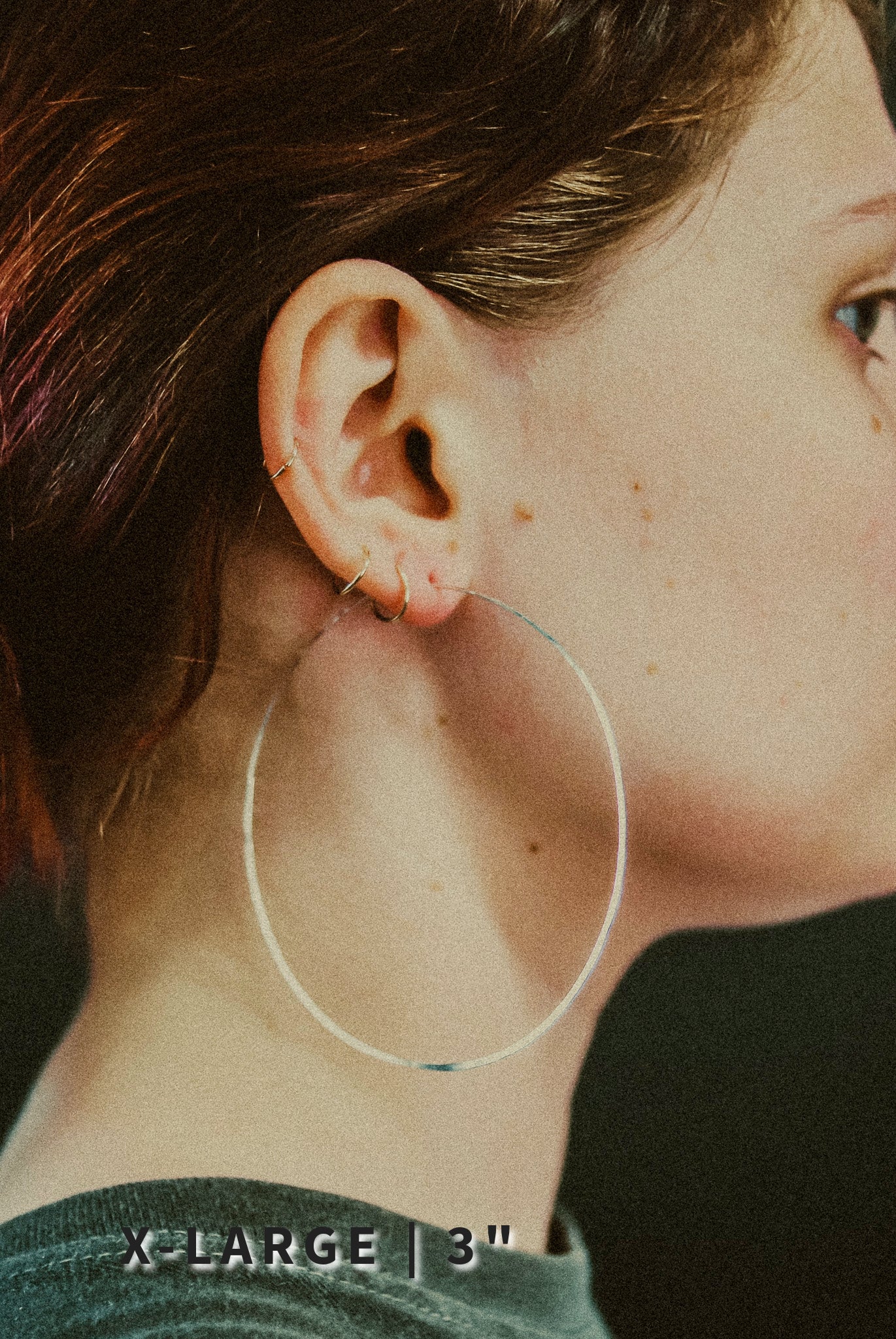Classic Threader Hoop Earrings in Solid 14K Gold or Rose Gold