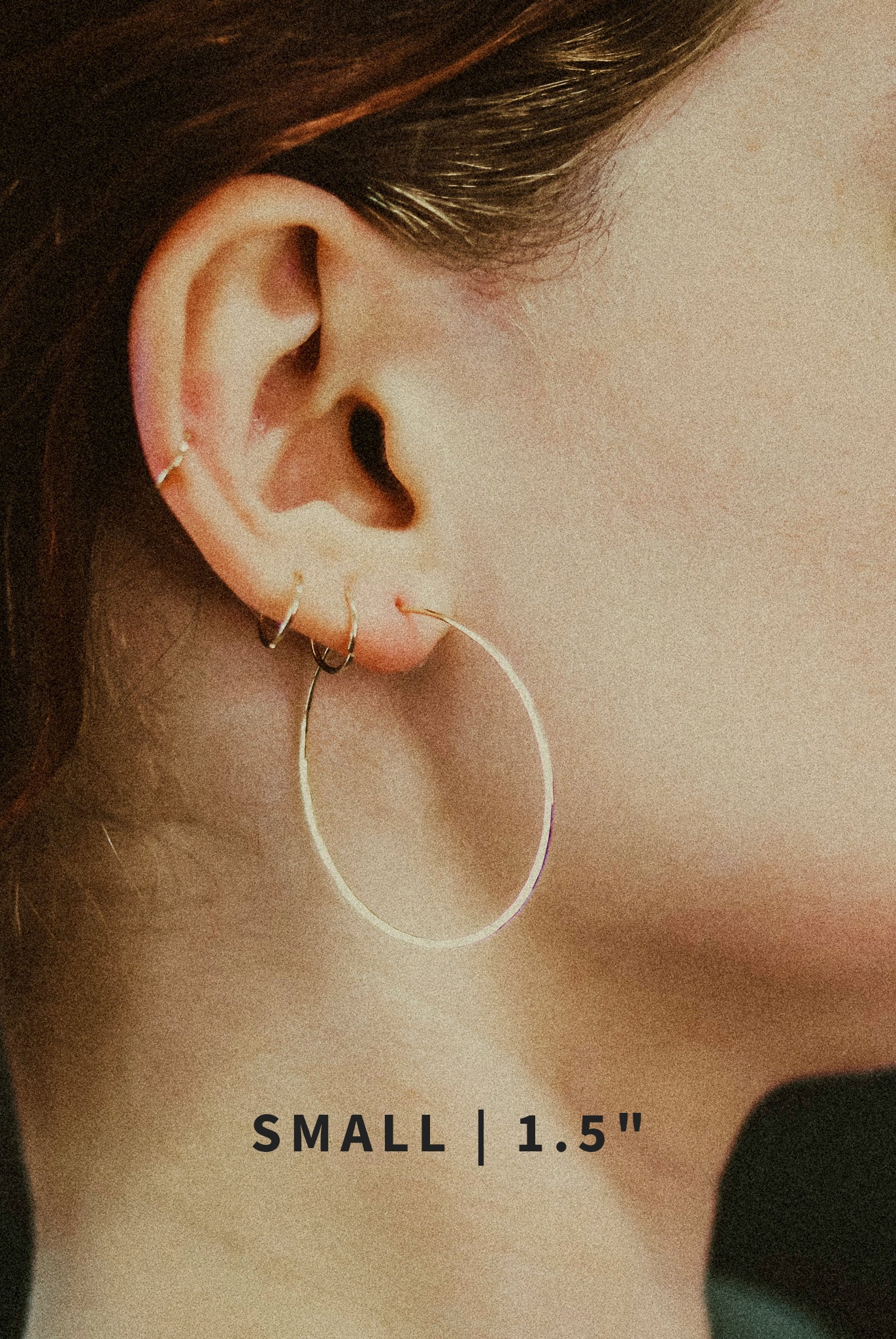 Classic Threader Hoop Earrings in Solid 14K Gold or Rose Gold