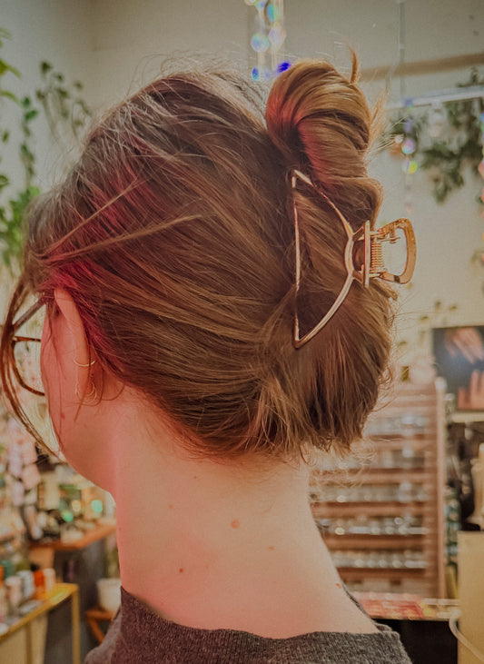 Small Triangle Metal Hair Claw