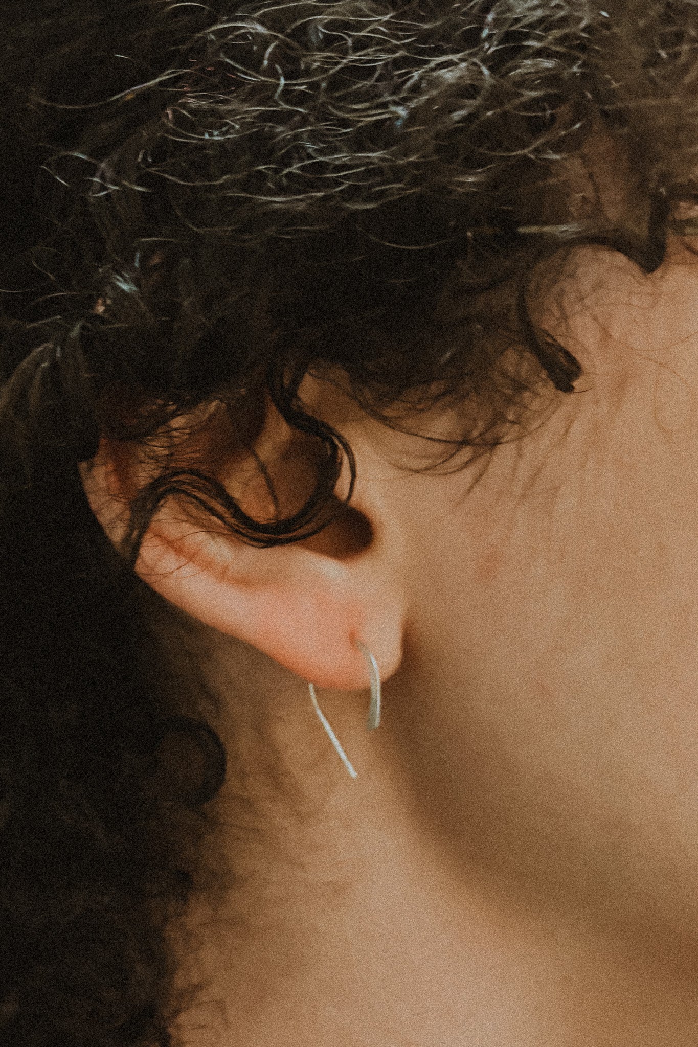U-Shaped Threader Hoop Earrings, Gold Fill, Rose Gold Fill or Sterling Silver