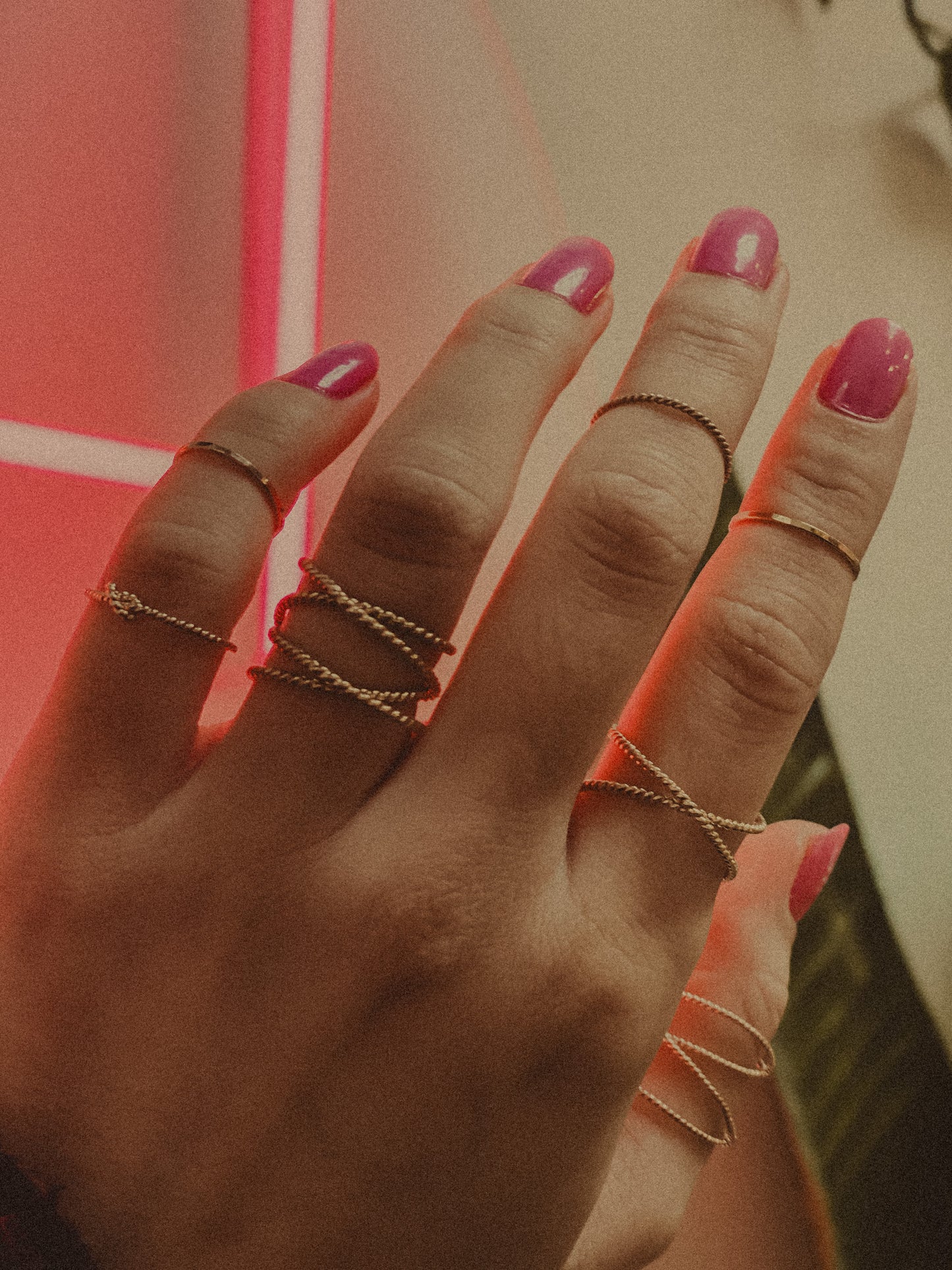 Large Twist Wraparound Ring, Solid 14K Gold