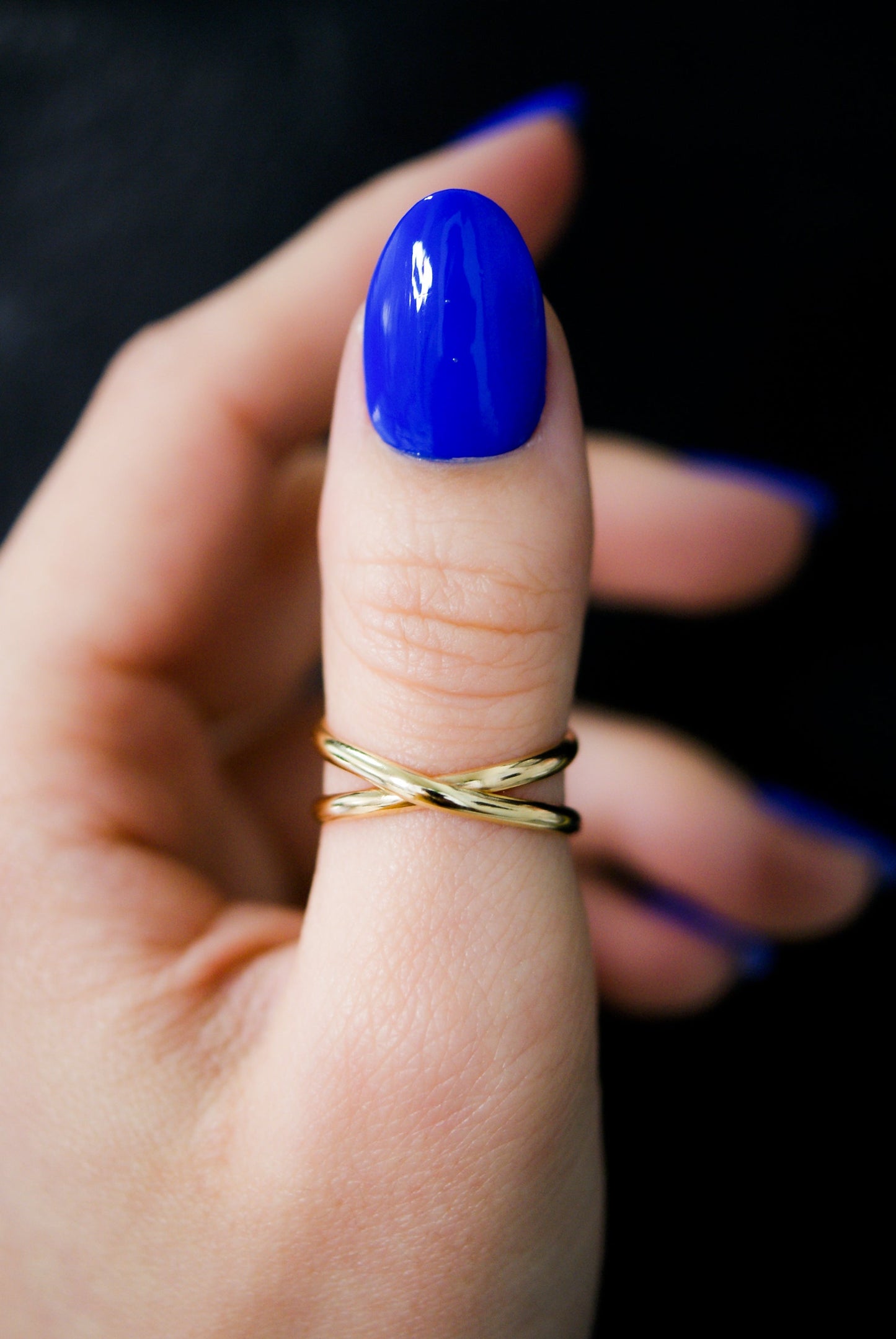 Infinity X-Ring, Solid 14K Gold