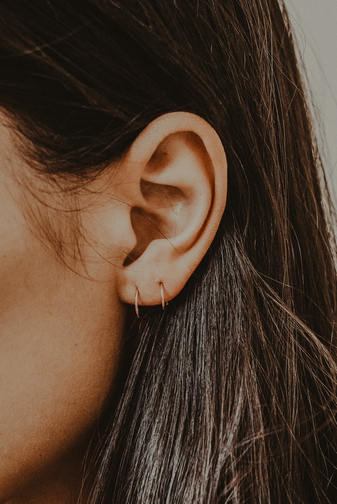 Huggie Hoop Earring in Solid 14K Rose Gold โ Hannah Naomi Jewelry