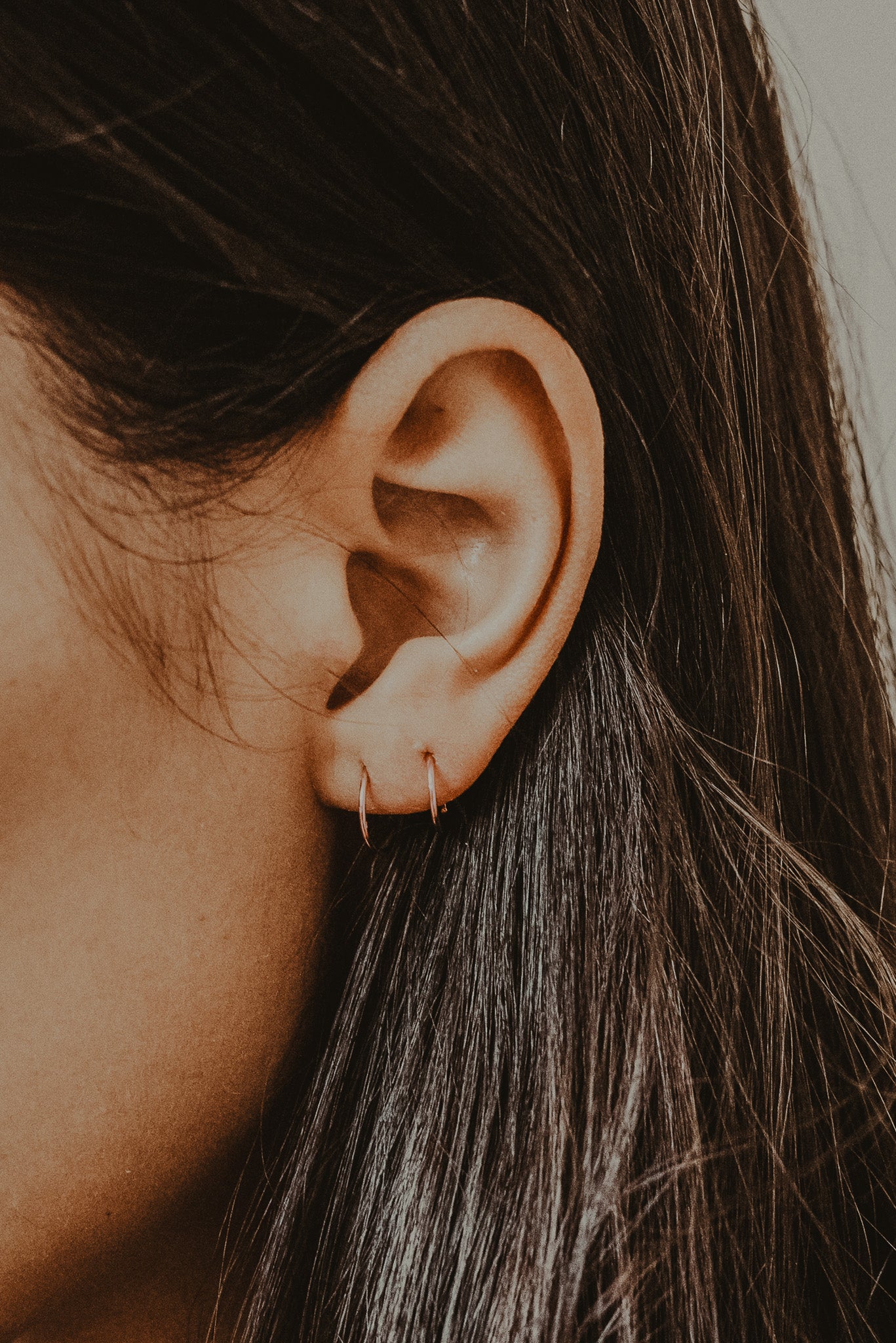 Huggie Hoop Earring in Solid 14K Rose Gold