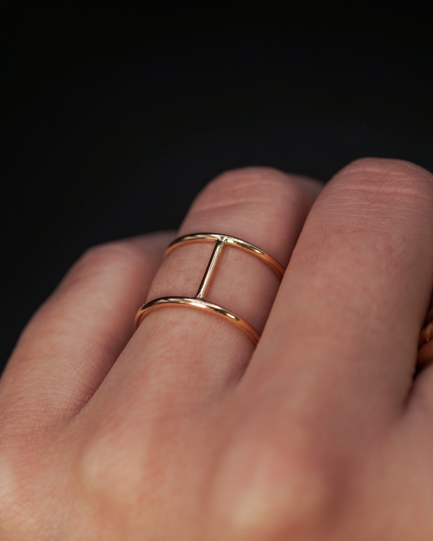 Large Cage Ring, 14K Gold Fill