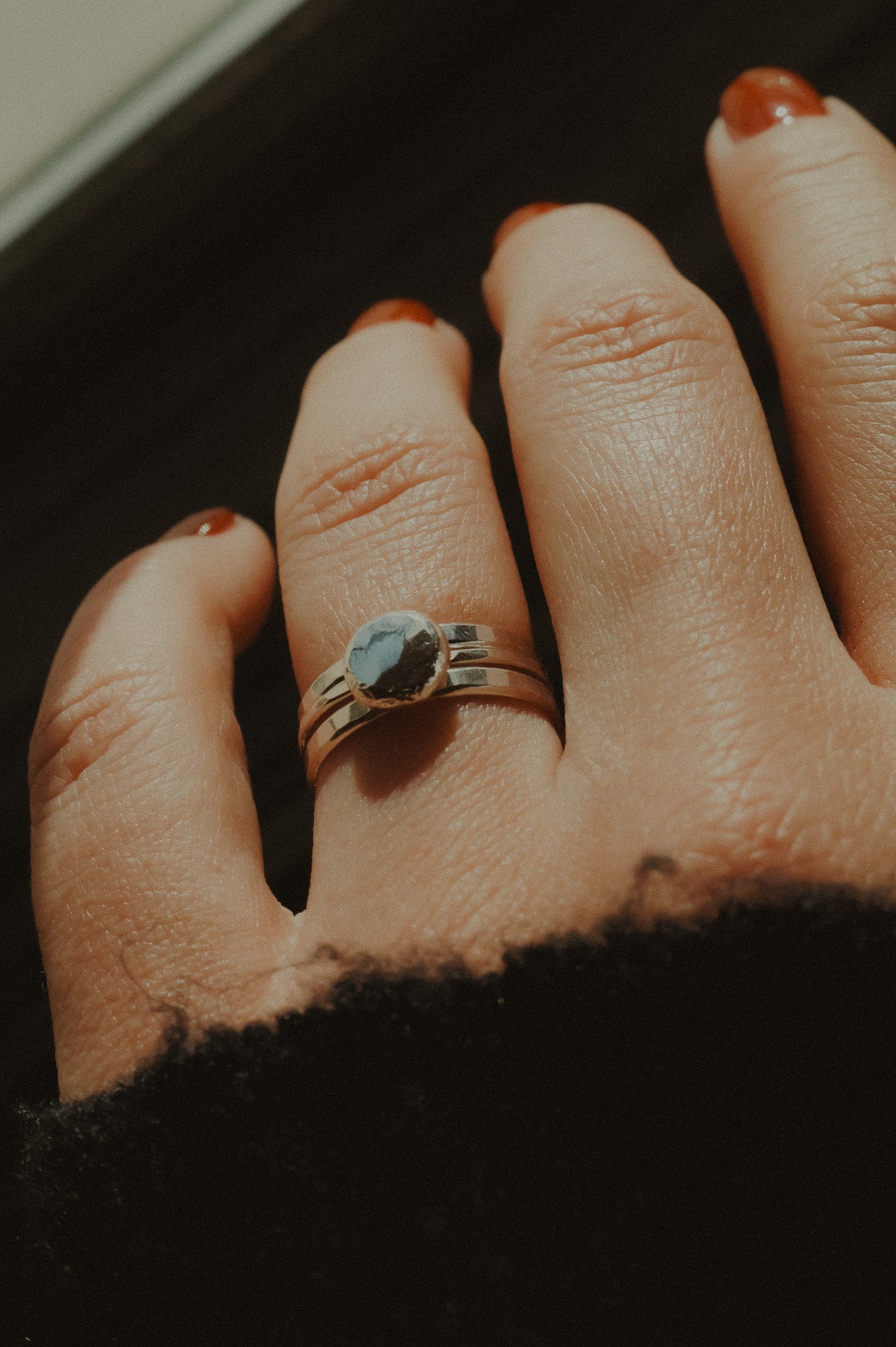 Pebble Ring, Sterling Silver