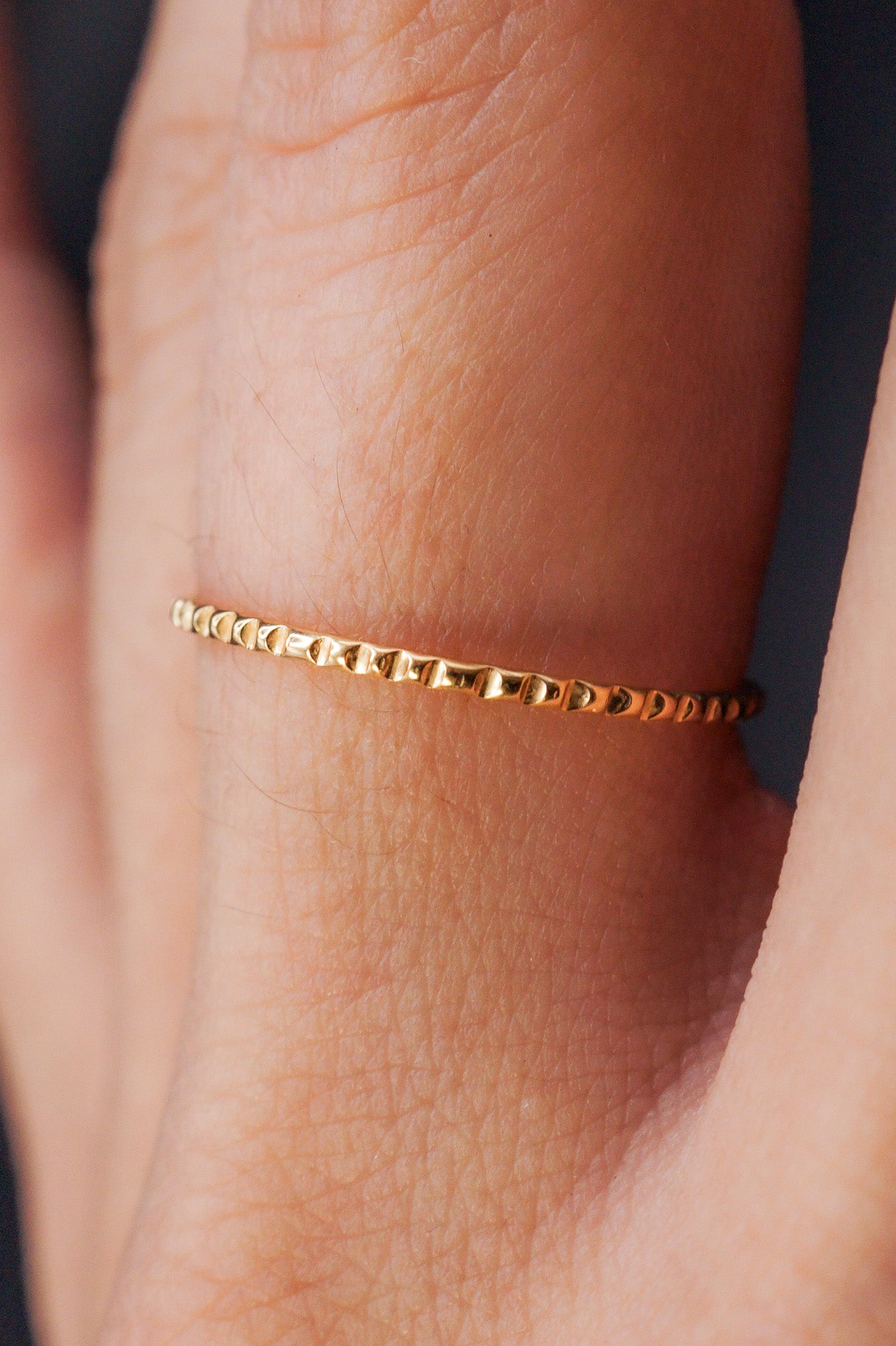 Lined Ring, 14K Gold Fill