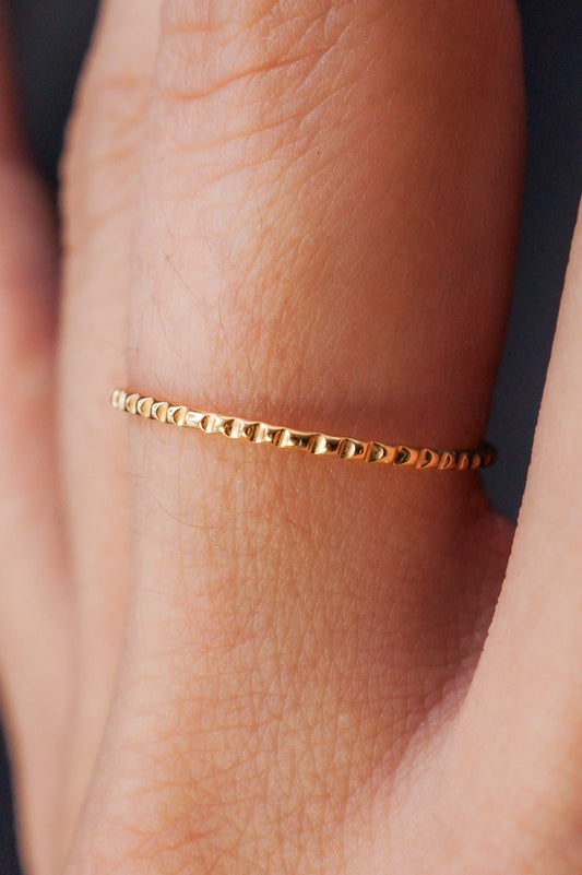 Lined Ring, 14K Gold Fill