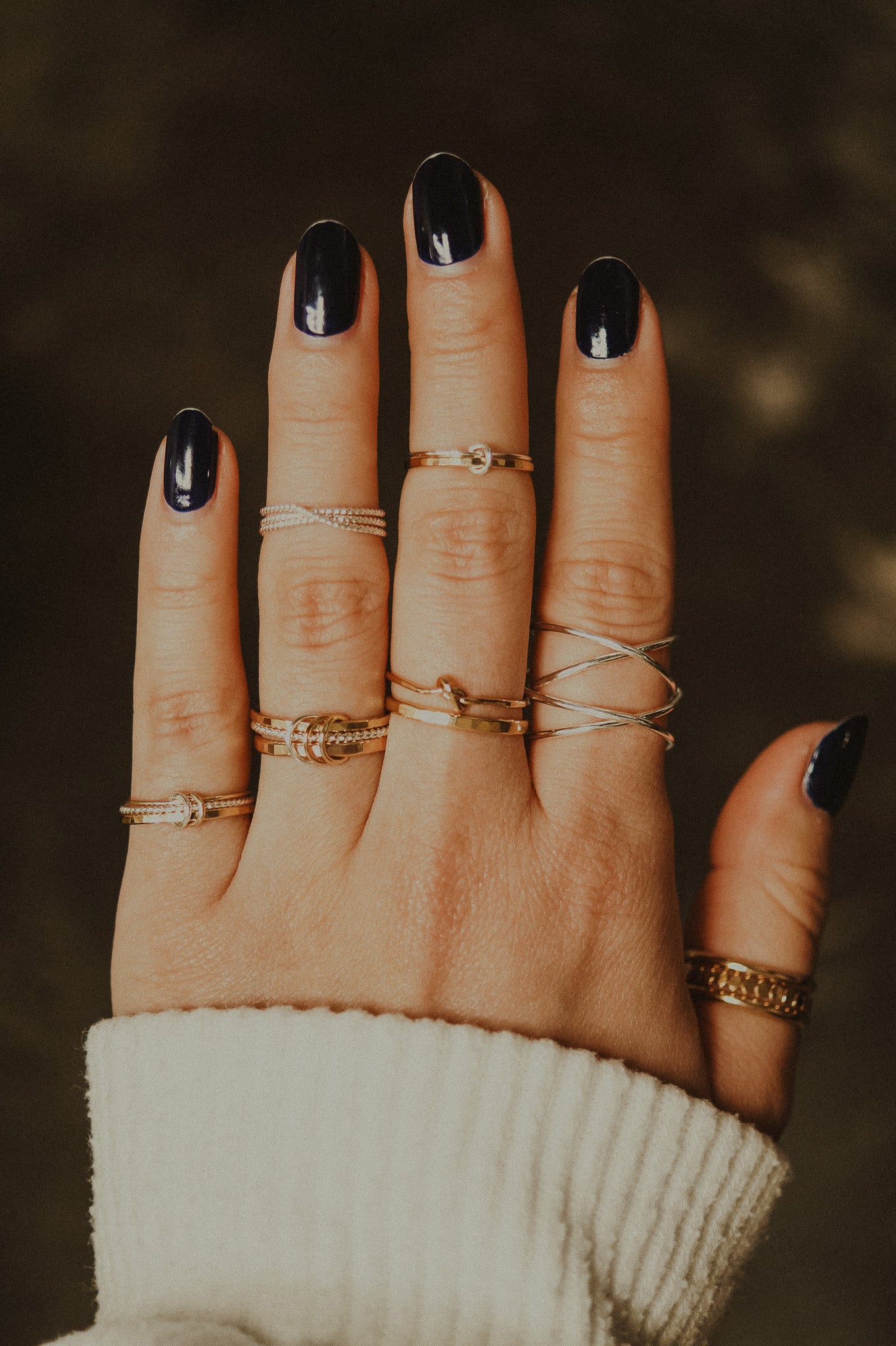 Duo Link Ring, Mixed Metals