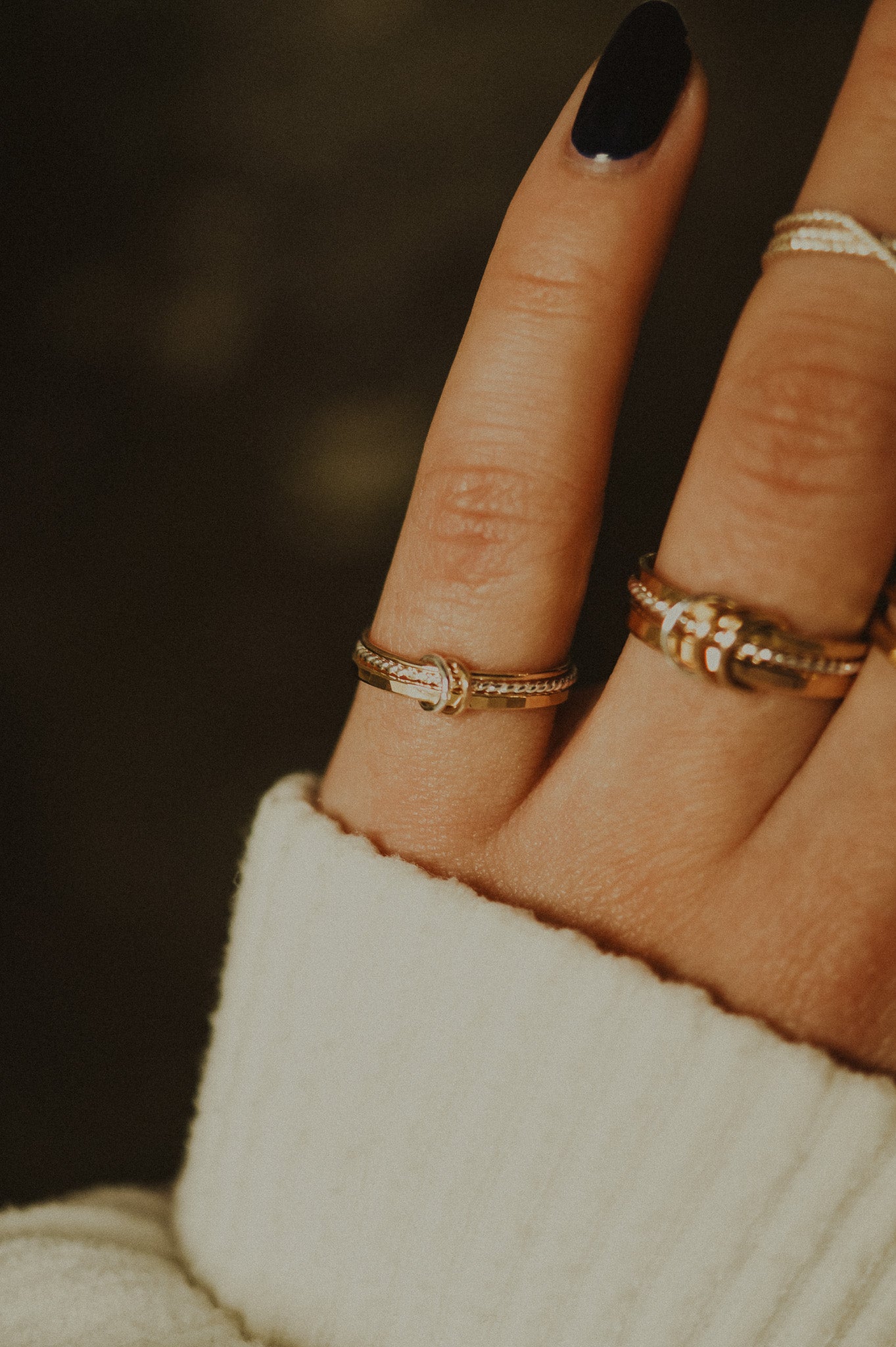 Duo Link Ring, Mixed Metals