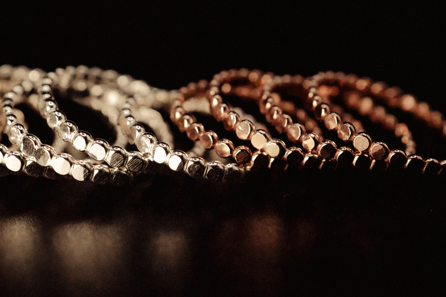 Mini Bead Ring, 14K Rose Gold Fill