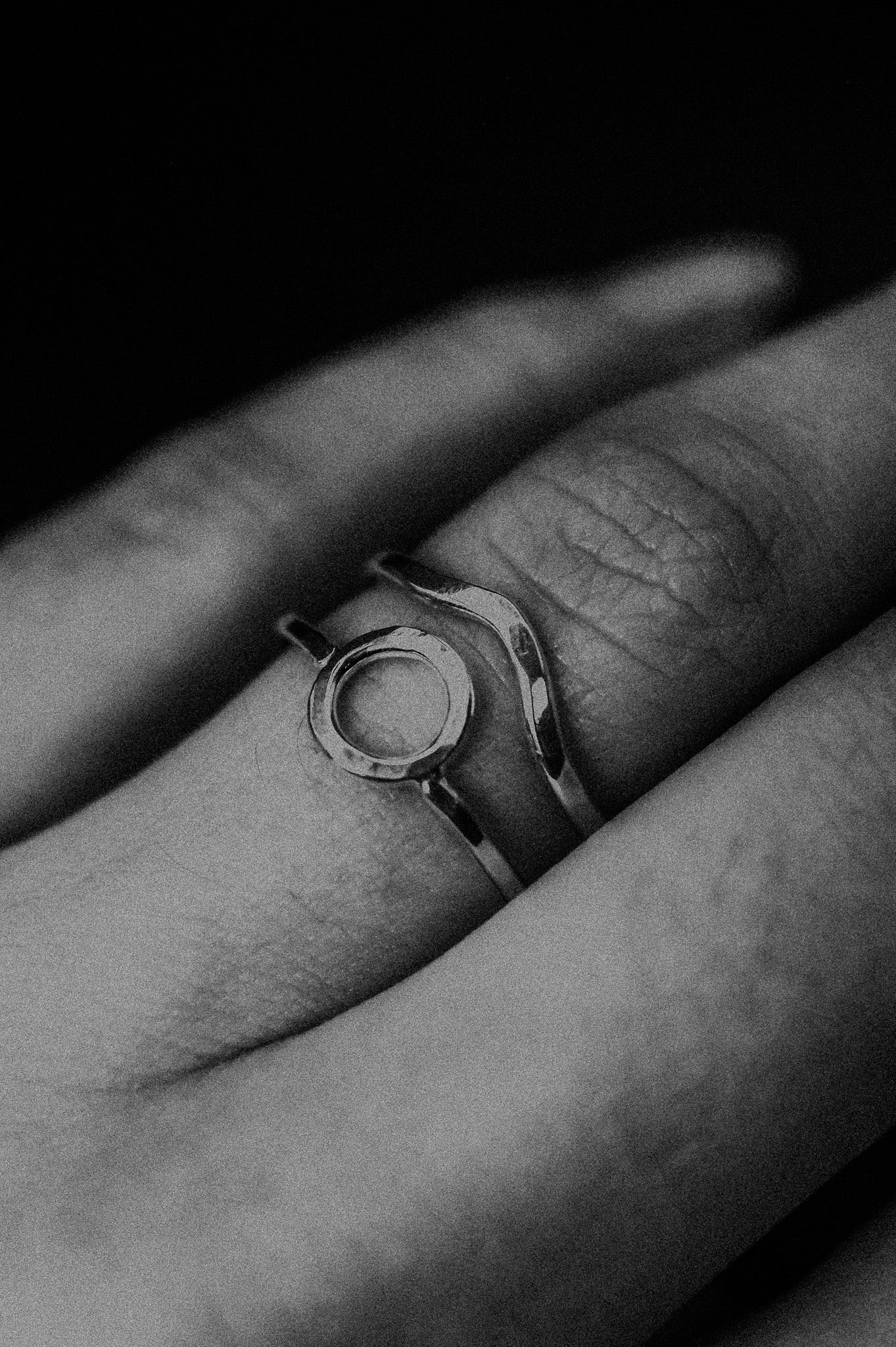 Mini Circle Ring, Sterling Silver