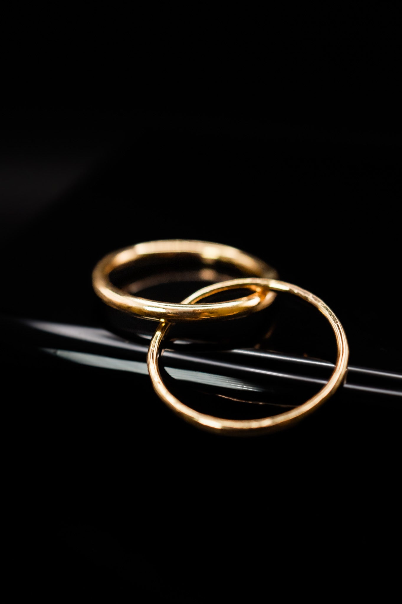 Asymmetrical Interlocking Ring, 14K Gold Fill