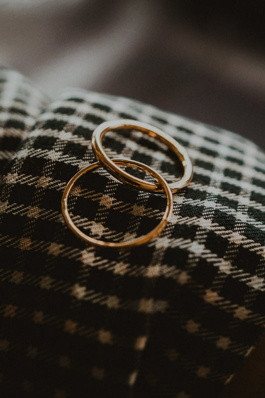 Asymmetrical Interlocking Ring, 14K Gold Fill
