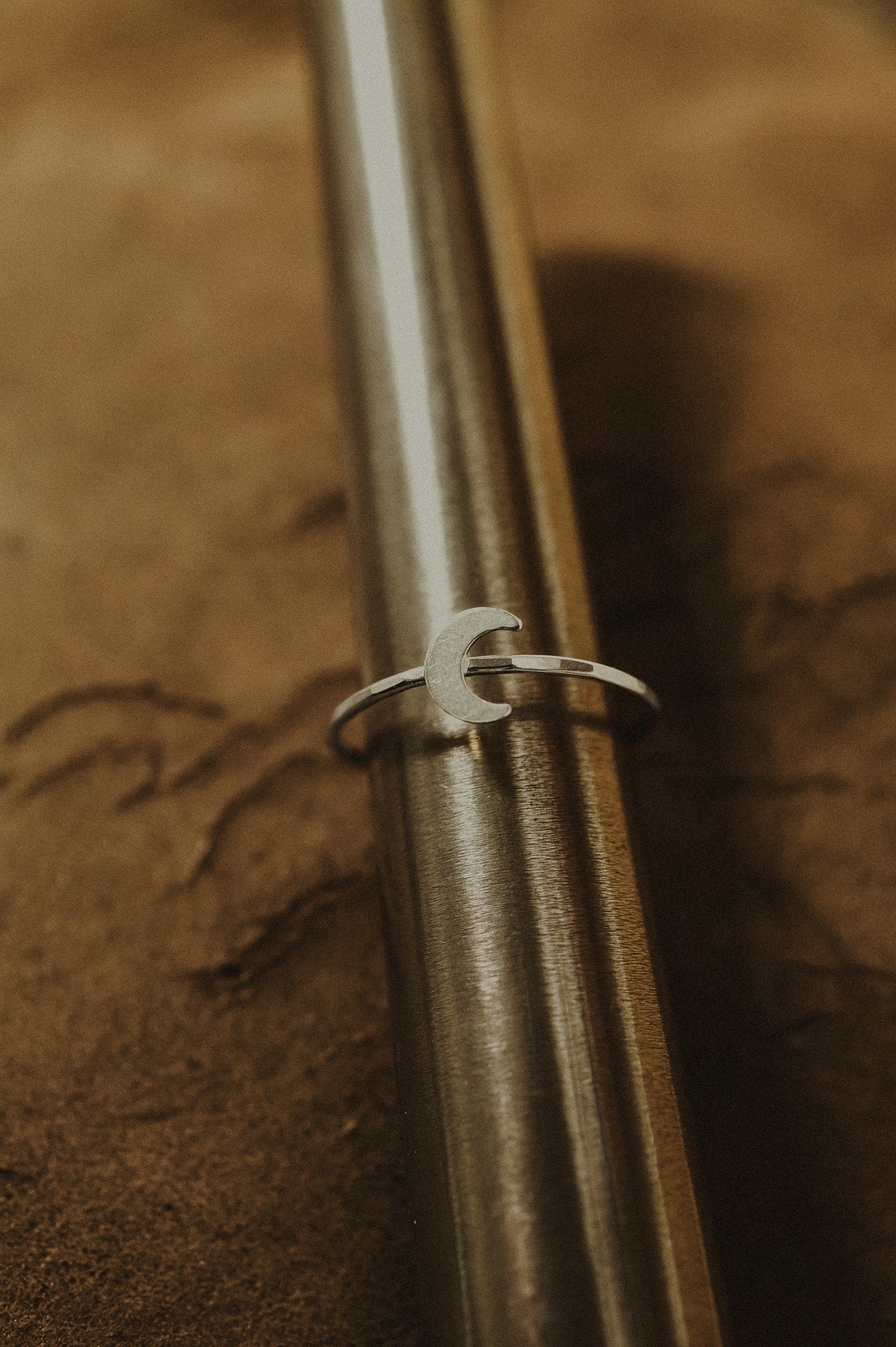 Moon Ring, Sterling Silver