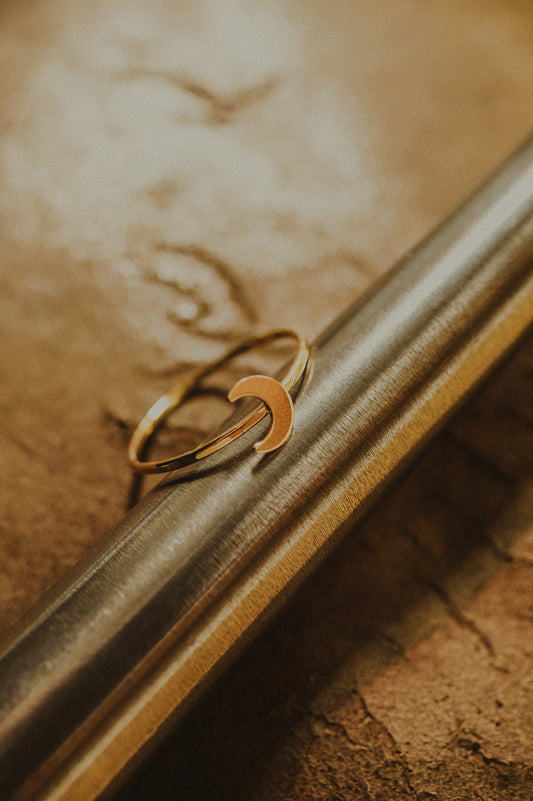 Moon Ring, 14K Gold Fill