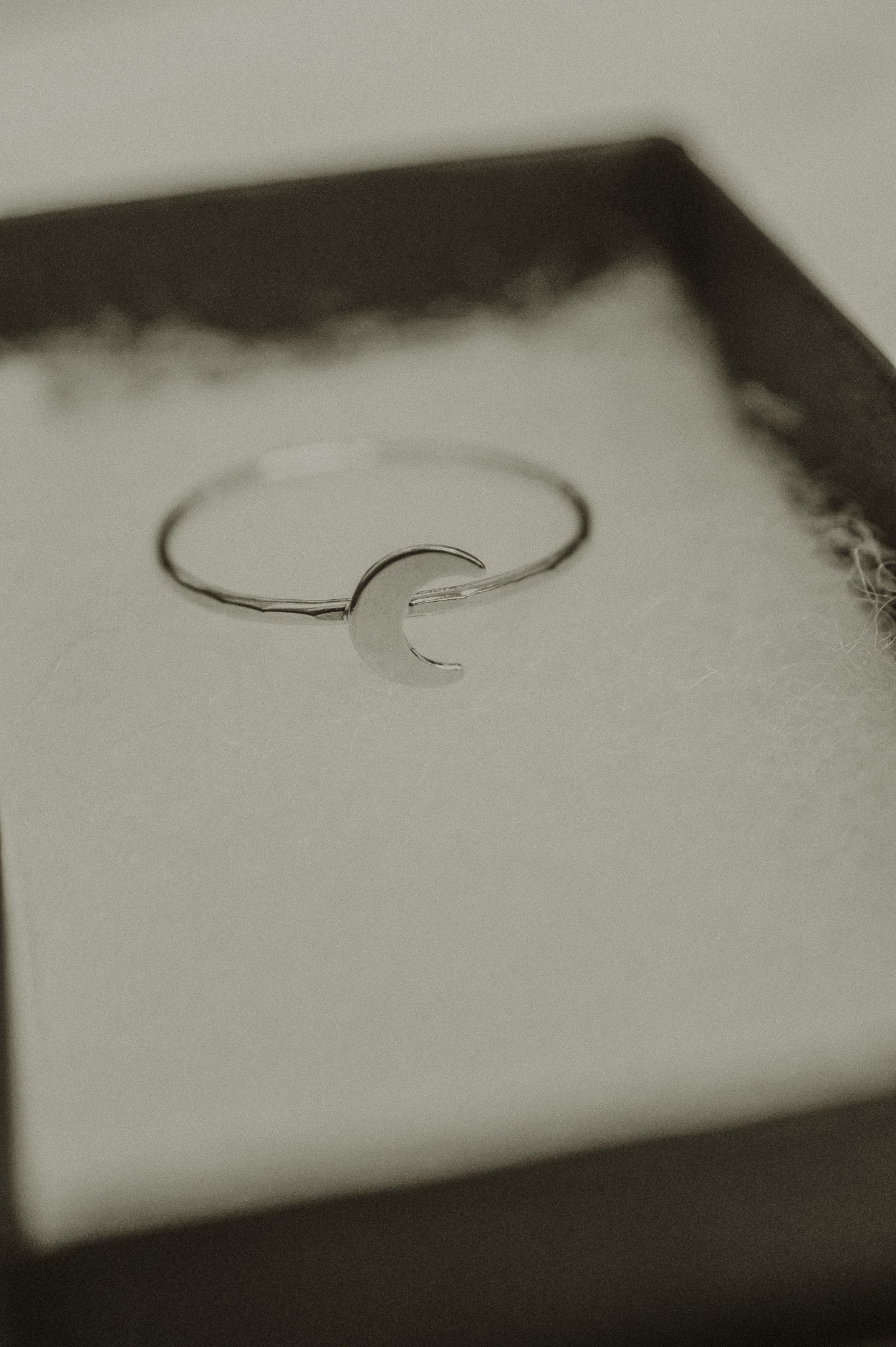 Moon Ring, Sterling Silver