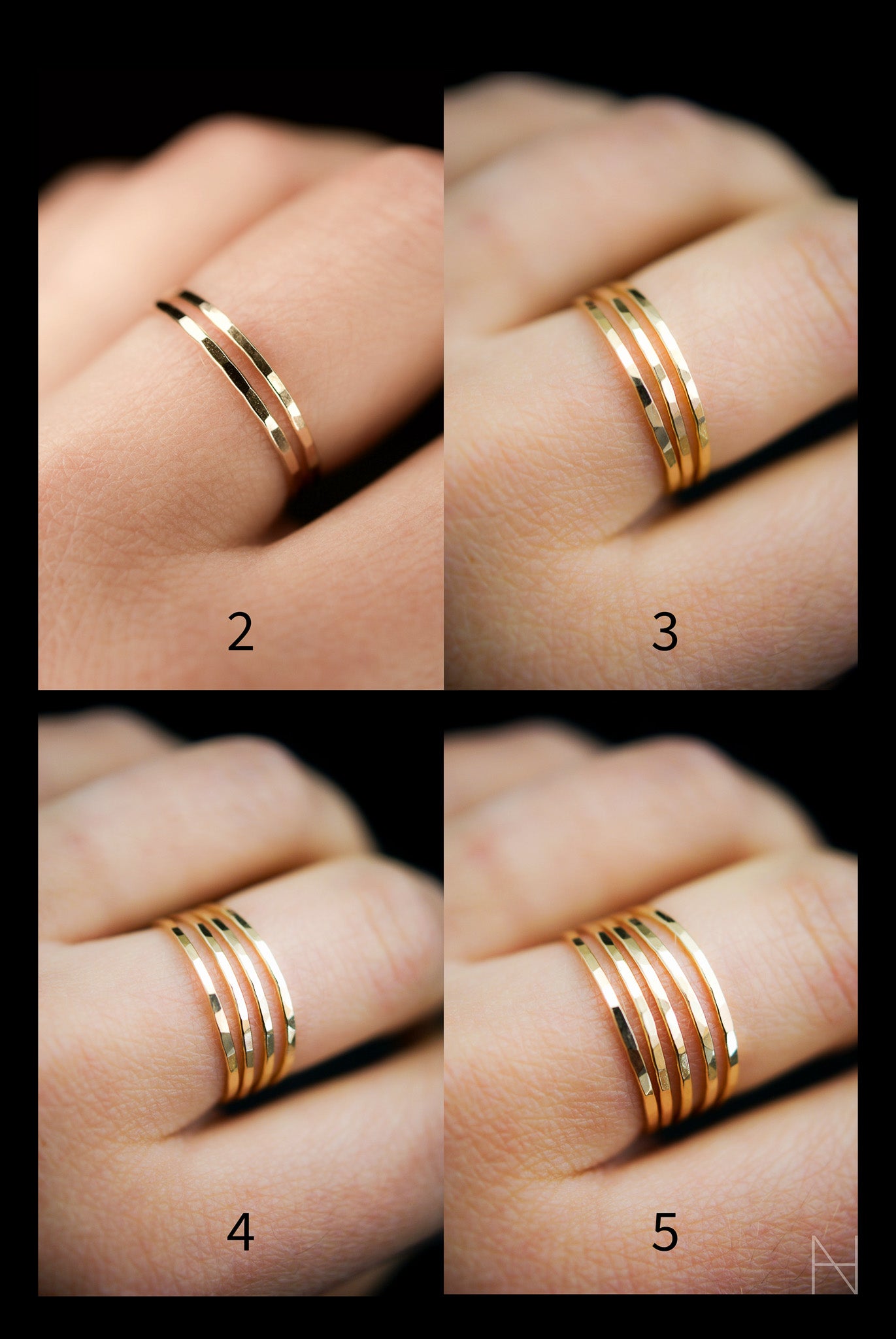 Medium Thick Ring, 14K Gold Fill