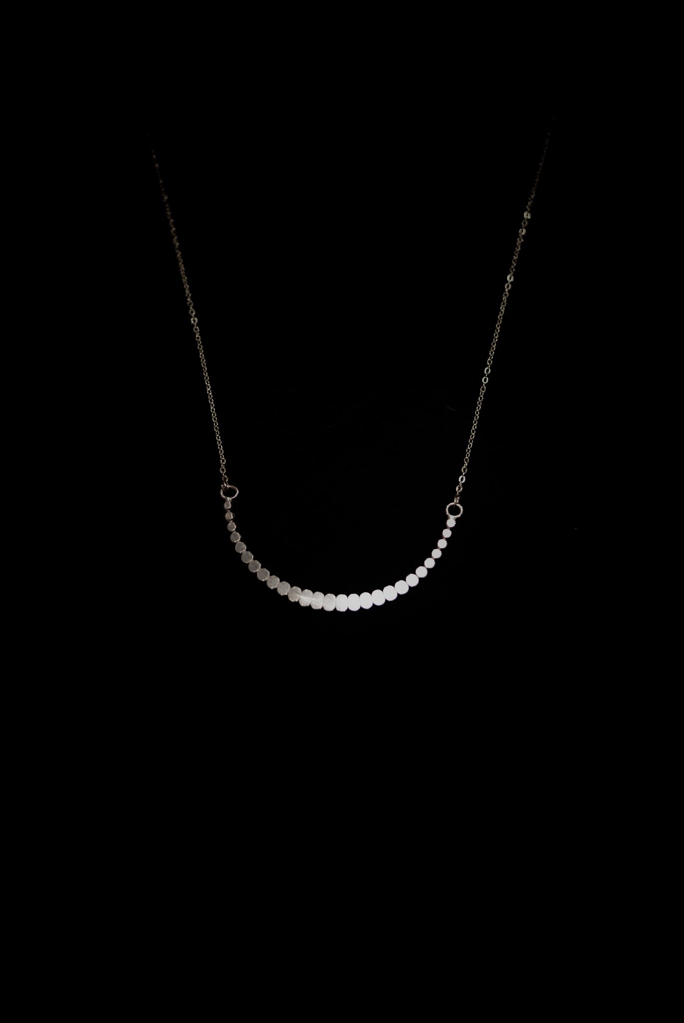 Medium Bead Necklace, Gold Fill, Rose Gold Fill, or Sterling Silver