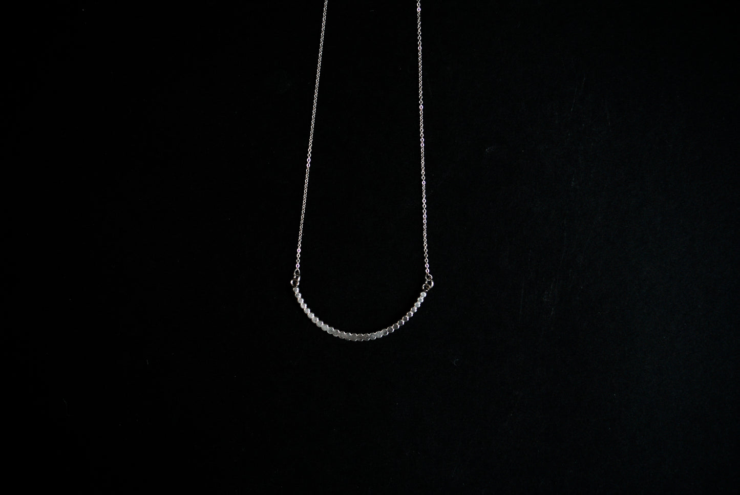 Medium Bead Necklace, Gold Fill, Rose Gold Fill, or Sterling Silver