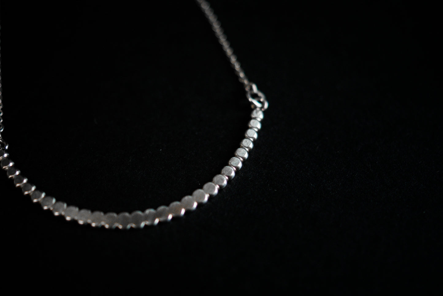 Medium Bead Necklace, Gold Fill, Rose Gold Fill, or Sterling Silver