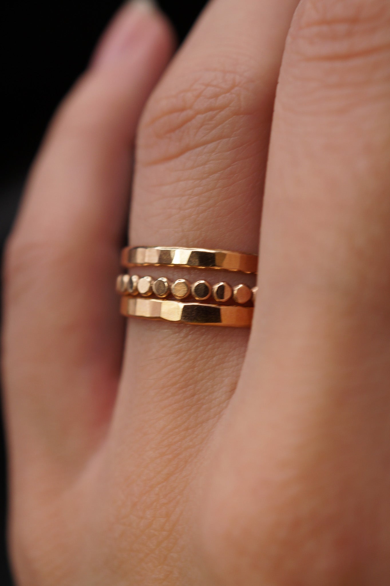 Mini Bead Ring, 14K Gold Fill