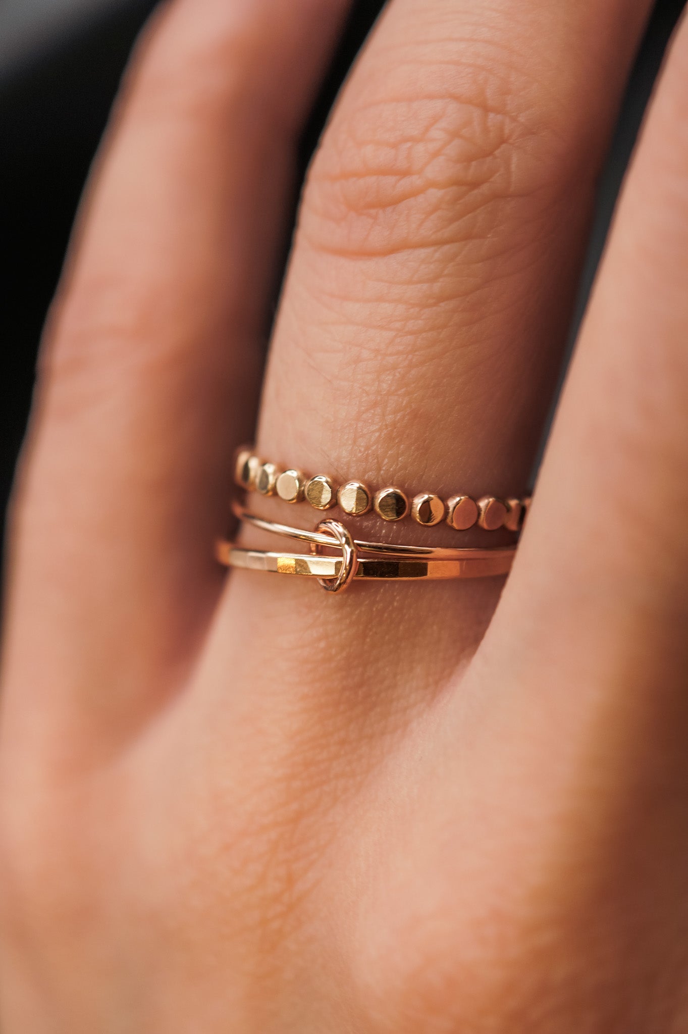 Mini Bead Ring, 14K Gold Fill