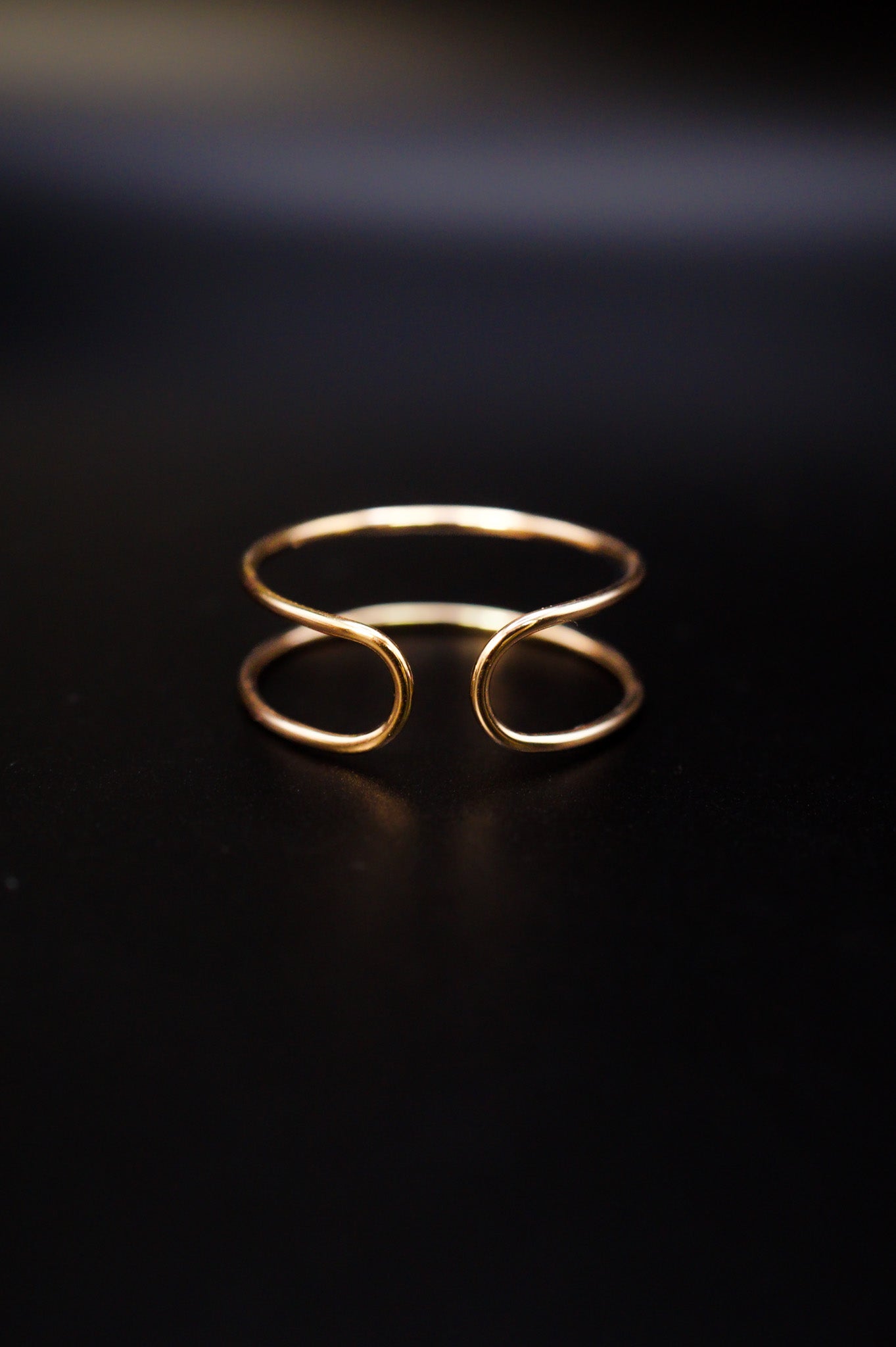 Stadium Cuff Ring, 14K Gold Fill