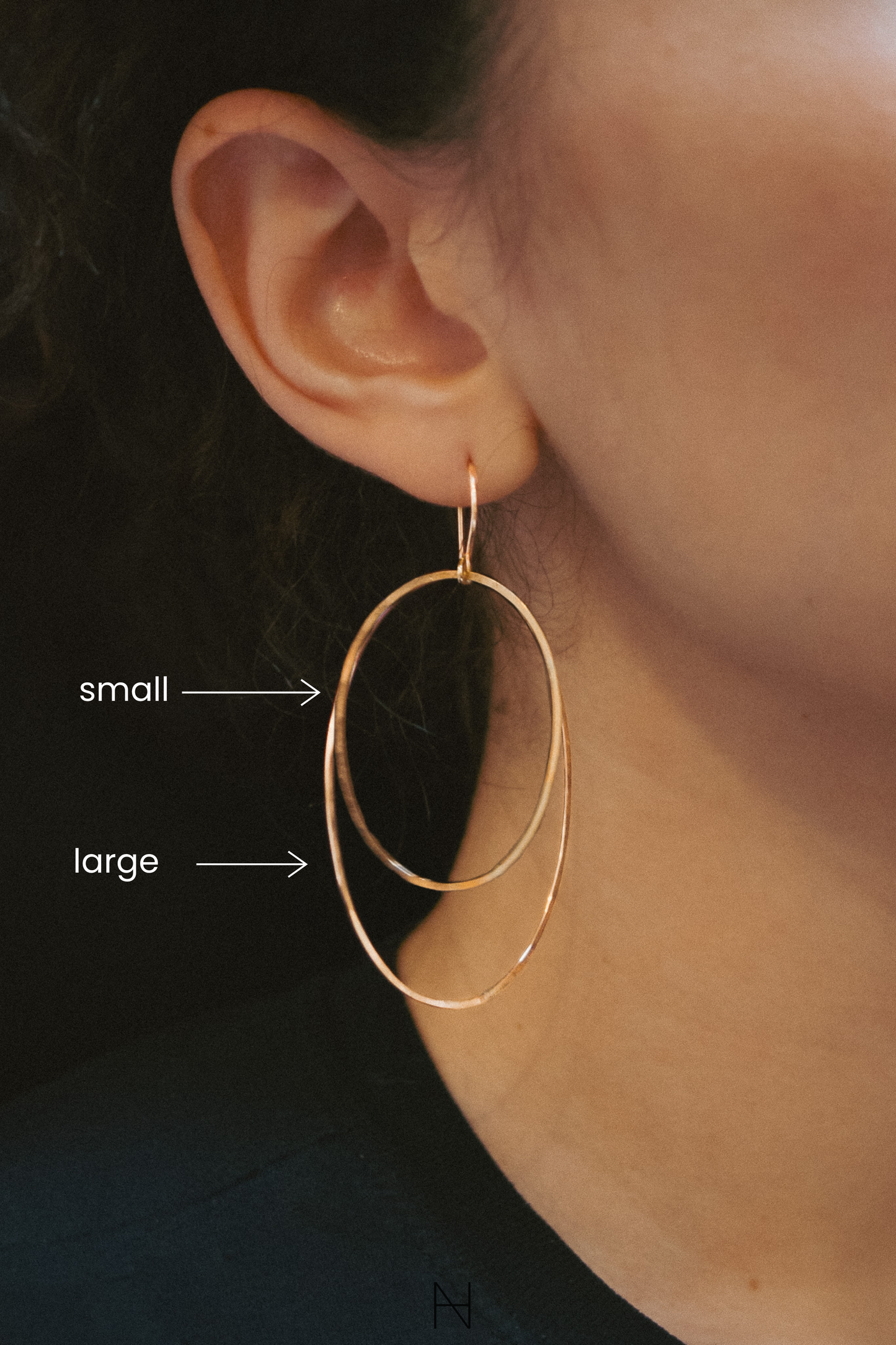 Oval Hoop Earrings, Gold Fill, Rose Gold Fill, or Sterling Silver
